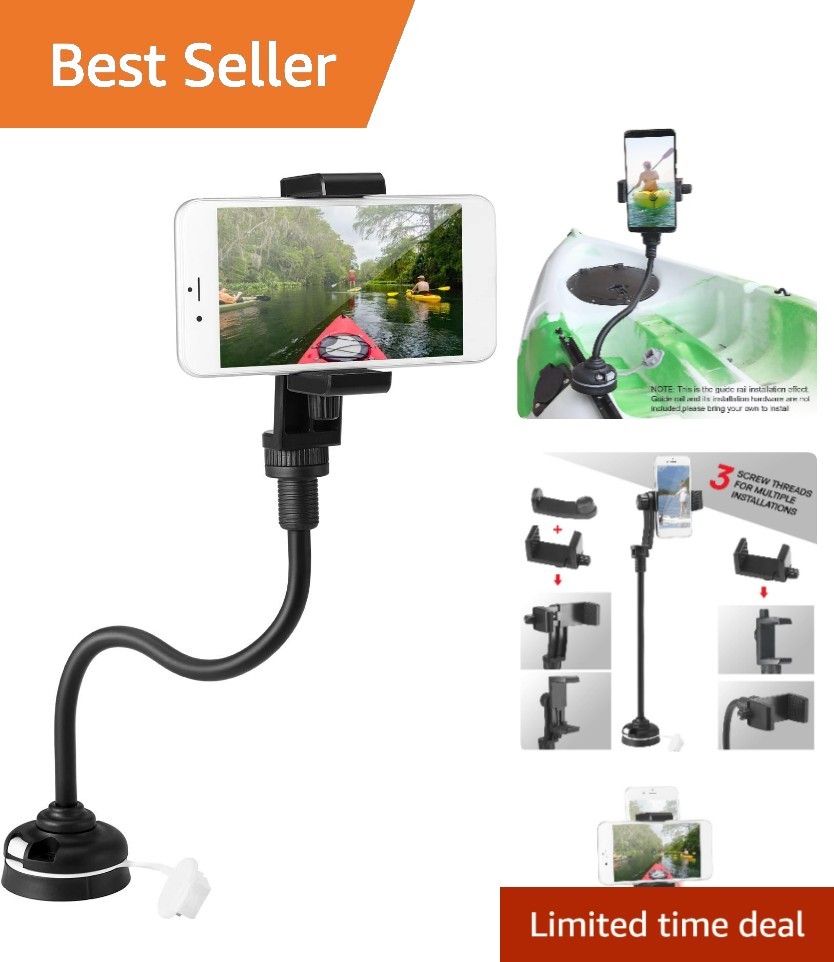 Universal Boat Bracket: Adjustable Phone & Camera Mount for Adventure Sports