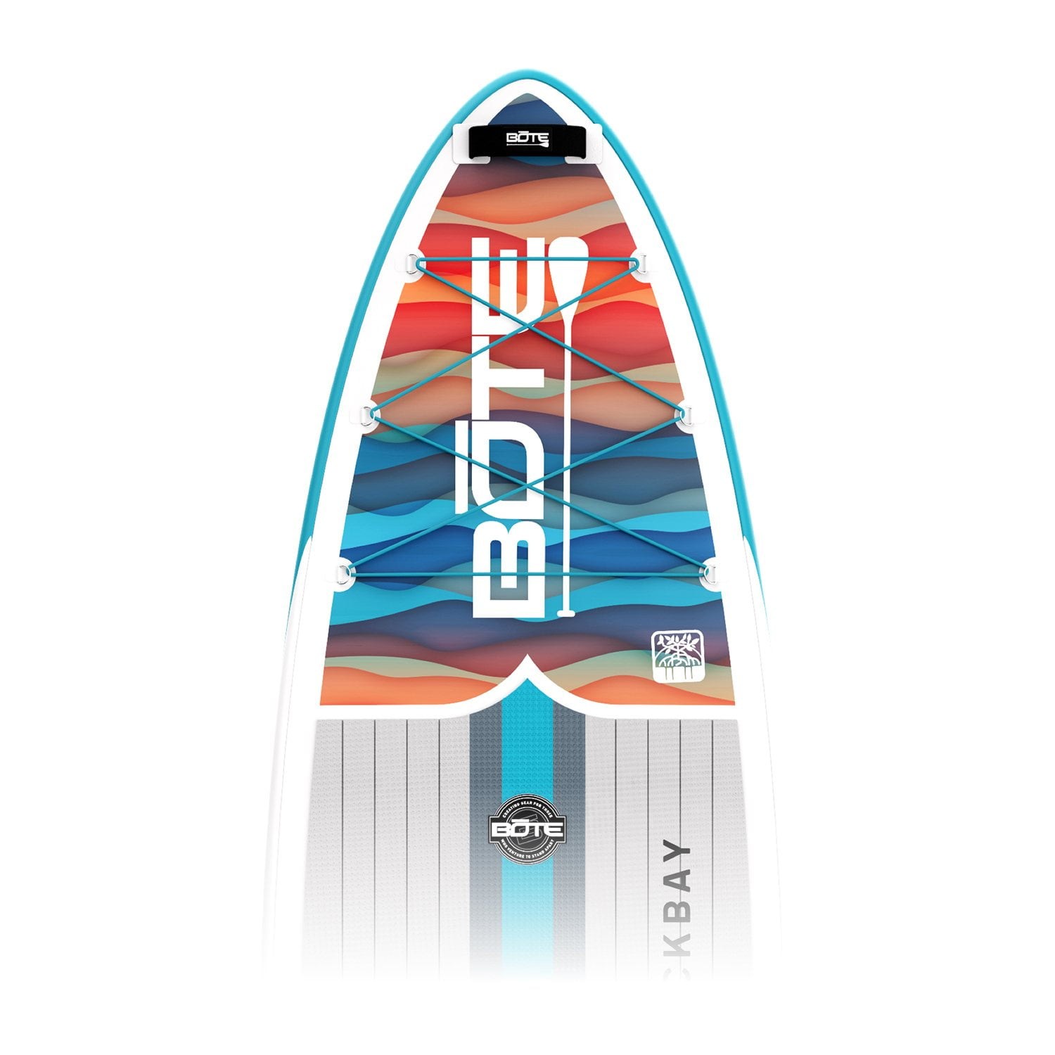 NEW BOTE Backbay Aero Inflatable 11′ SUP Stand Up Paddleboard w/ Paddle & Leash