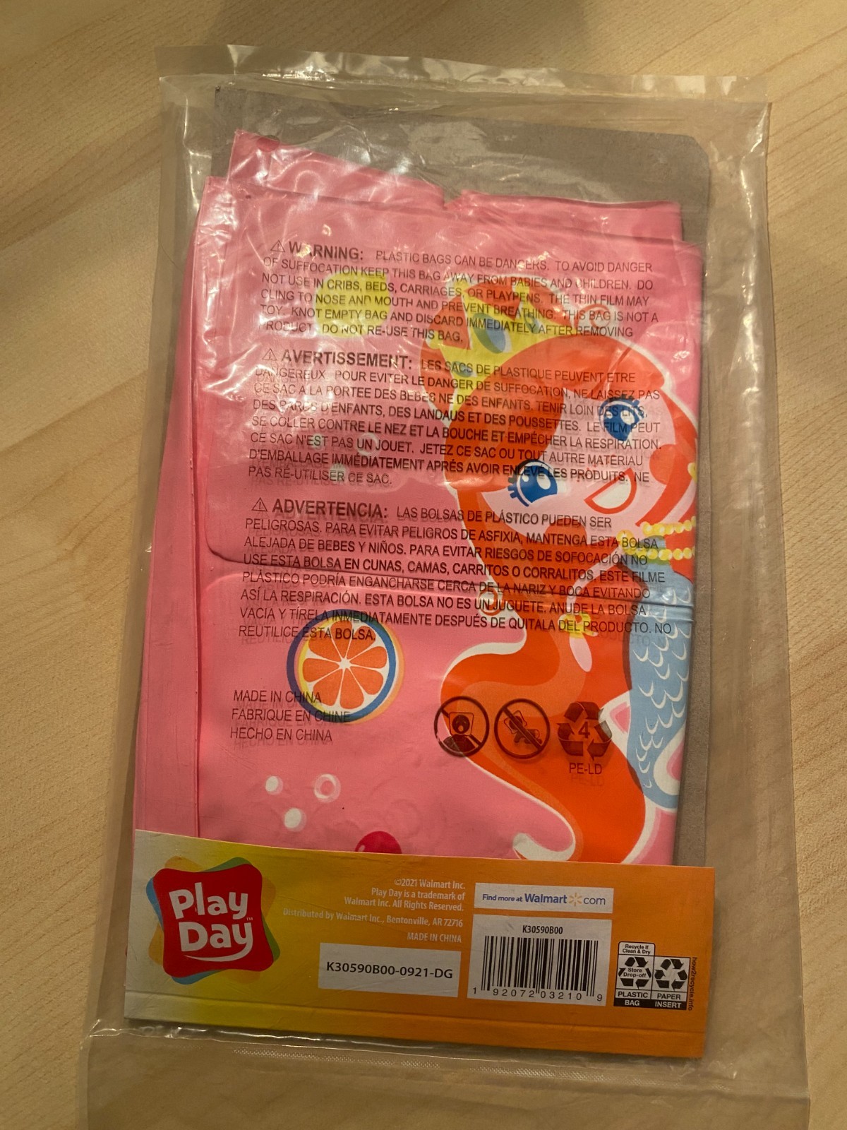 Inflatable Swimming Arm Bands Floaties Kids Pool Safety Pink Mermaid 3-6 yr old