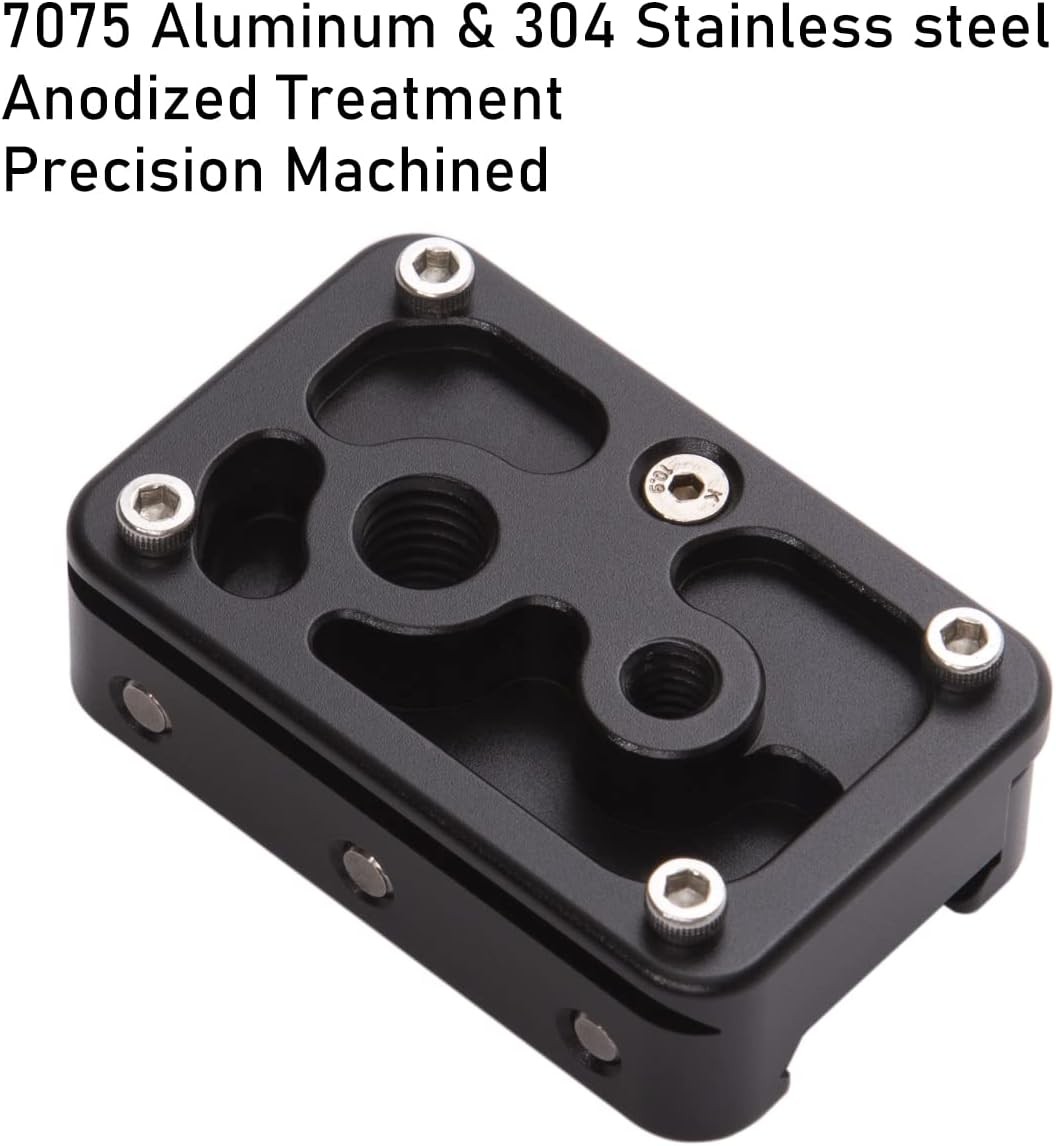 Picatinny Arca Swiss Plate,Picatinny Rail to 2.36 x 1.5 x 0.67 in, Black