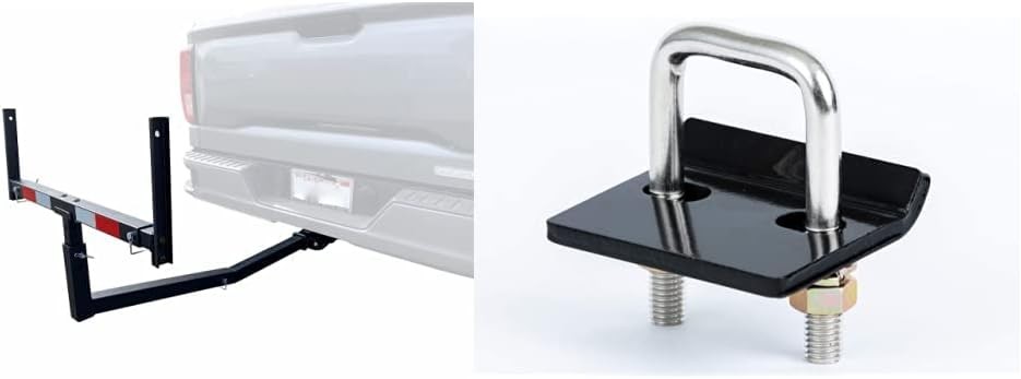 70231 Hitch Mount Pick Up Truck Bed Extender For Ladder Rack Canoe Kayak Long