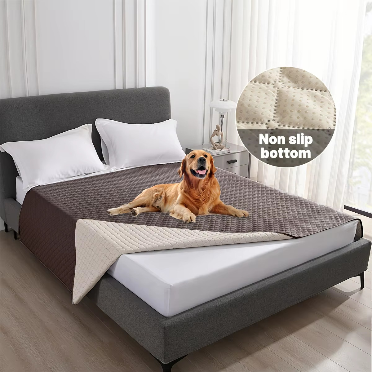 Anti Leaking & Non-Slip Dog Bed Cover,Pet Blanket Sofa Pet Bed Mat,Mattress Prot