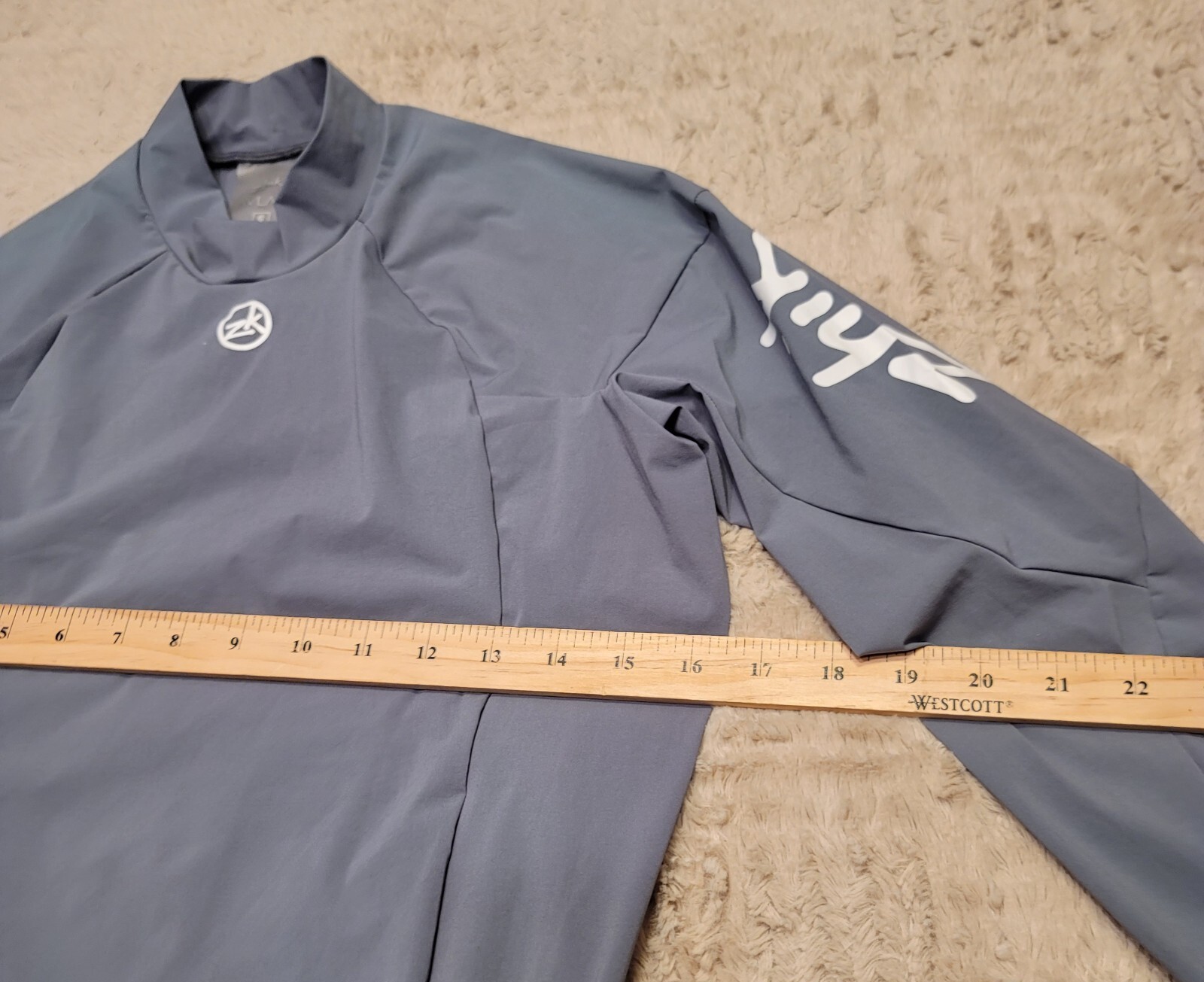 Zhik Avlare Hydrophobic Water Repellent Gray Long Sleeve Shirt Stretch Men’s S