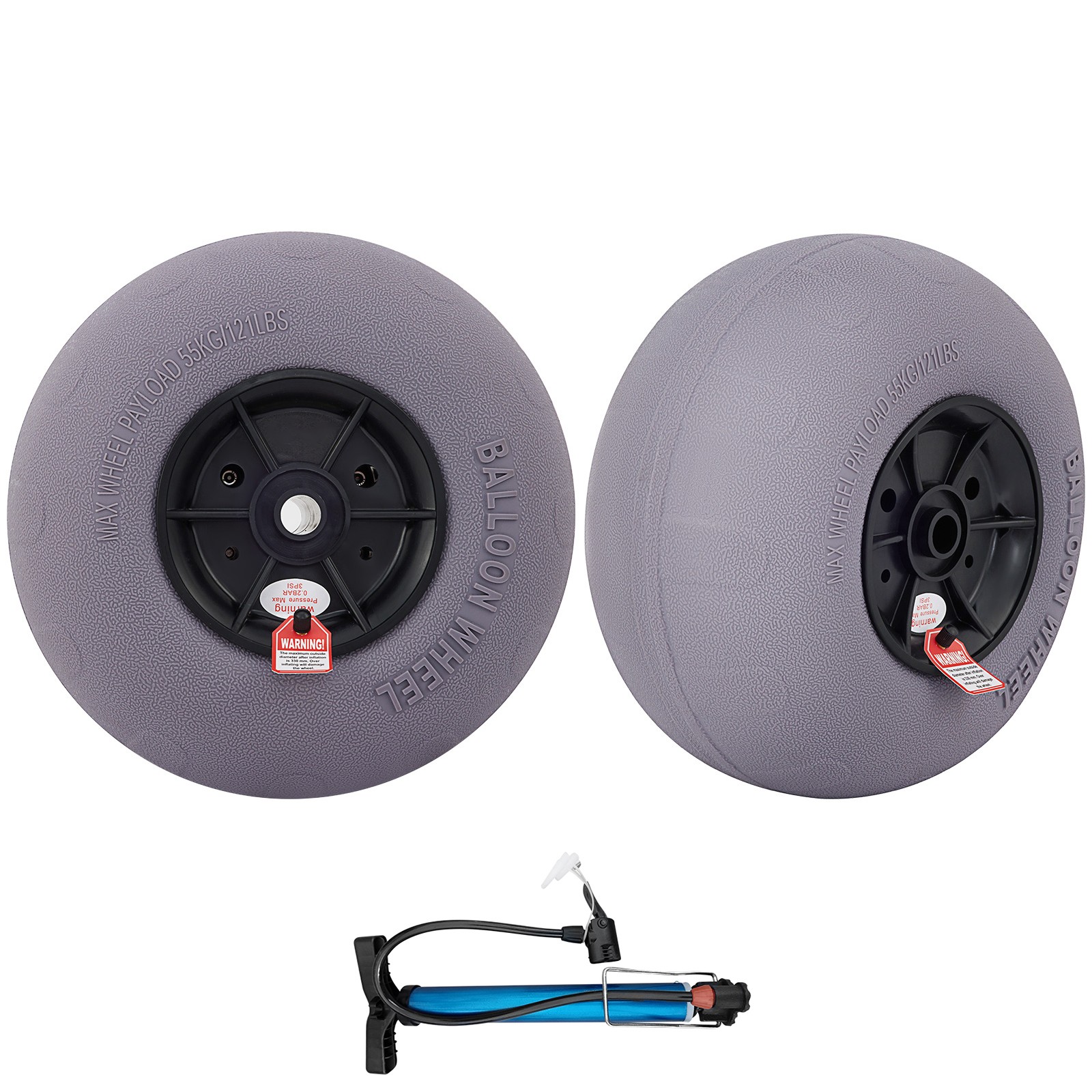 Uimoso Balloon Beach Wheels Replacement Tires 13″ TPU 121 LBS Load Capacity