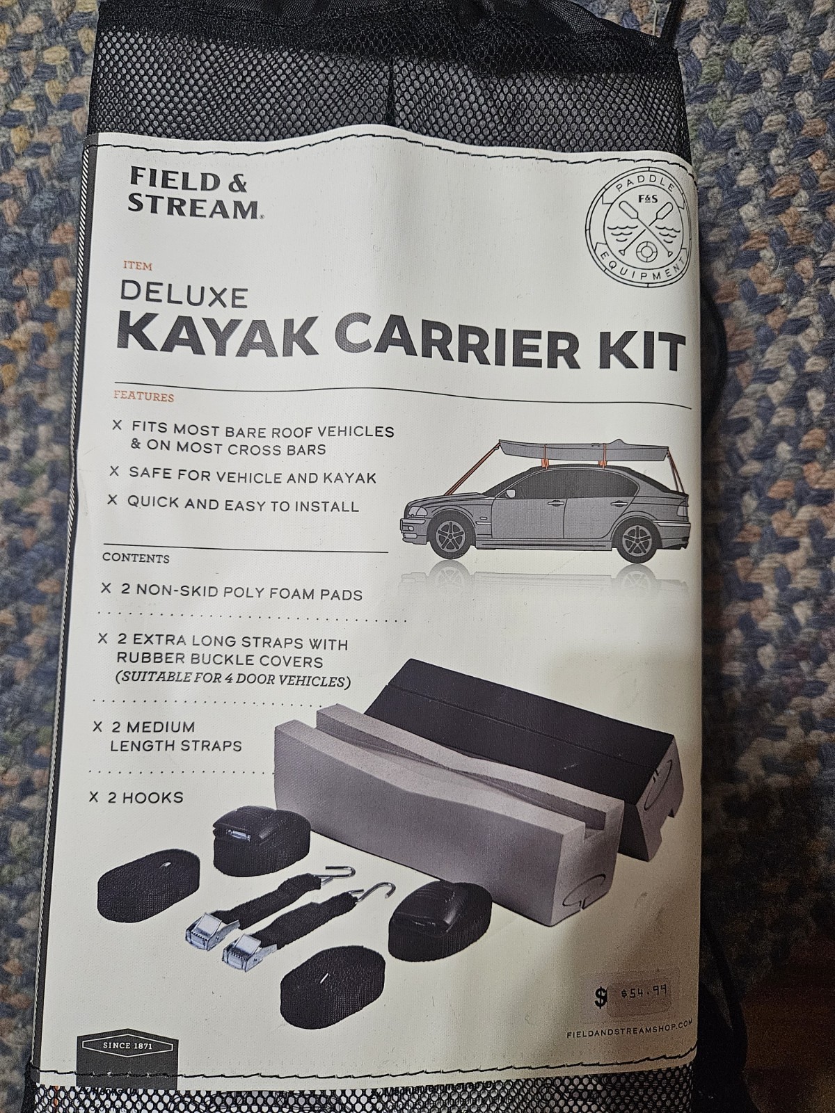 Field & Stream Deluxe Kayak Carrier Kit
