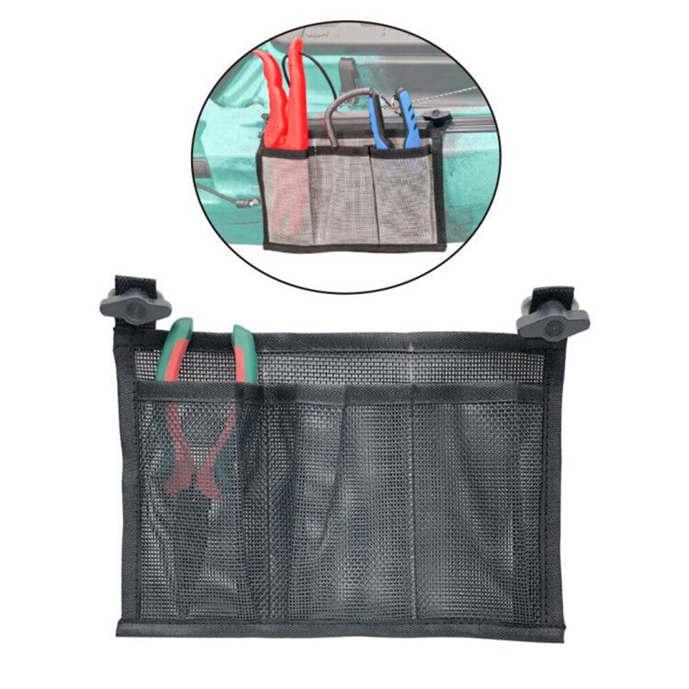 Kayak 3 Pocket Mesh Storage Pouch Sleeve Gear Water Bottle Holder Bag Organizer
