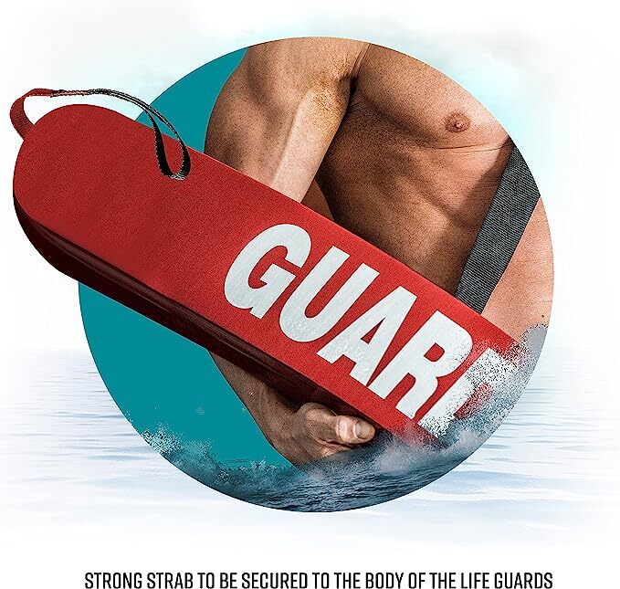 Lifeguard Rescue Tube Flotation Device for Home and Commercial Use + Red Whistle