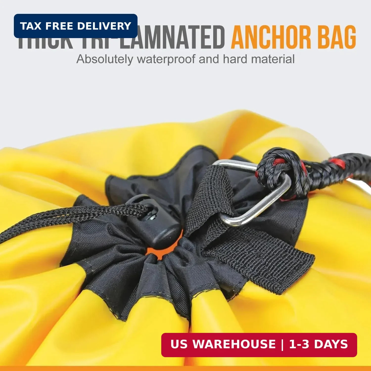 Anchor-Man Anchor Kit, All-in-One Sand Anchor for Floats, Adjustable Sand Bag Je