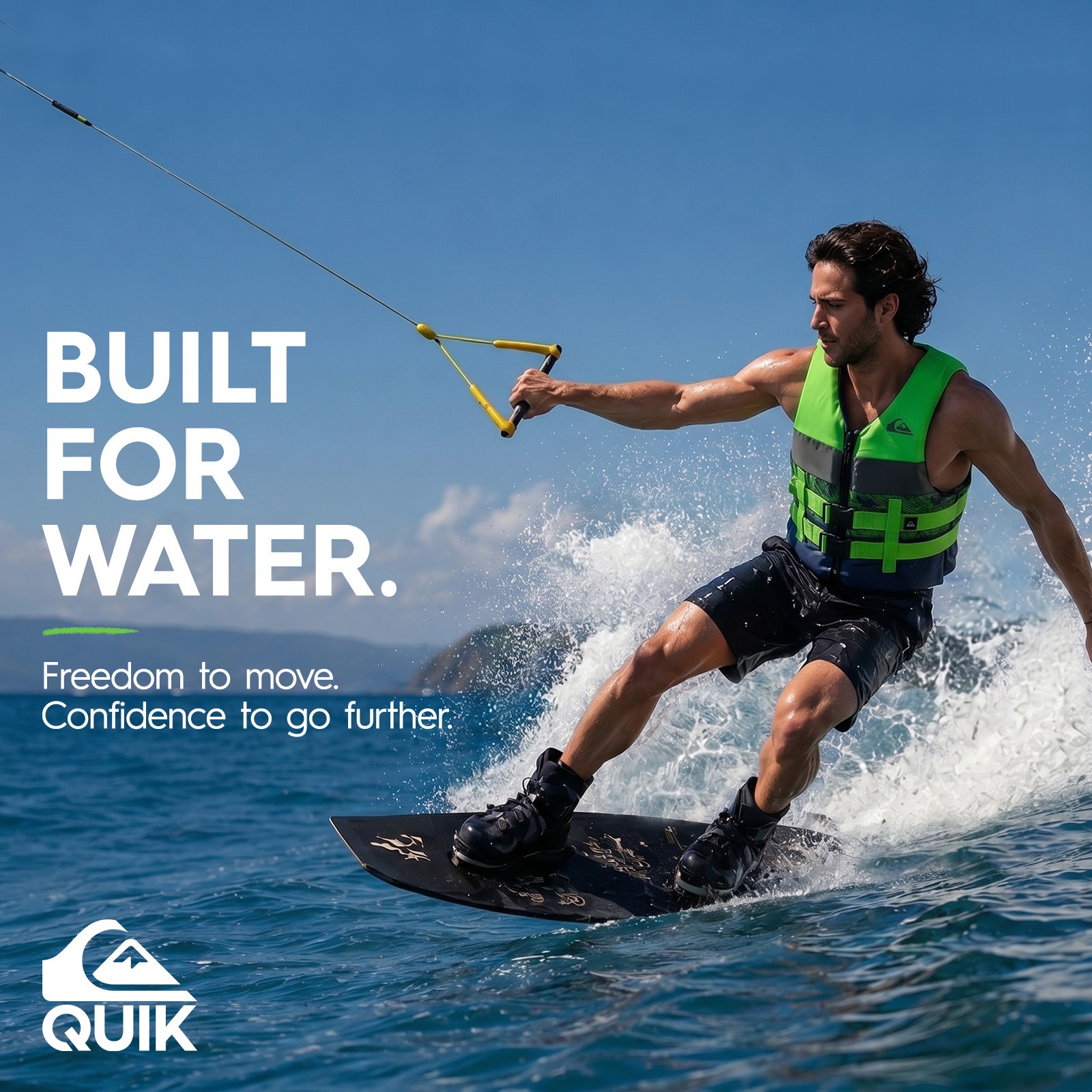 QUIKSILVER Men’s Life Jacket Adult Kayak Life Vest Lightweight – USCG Approved