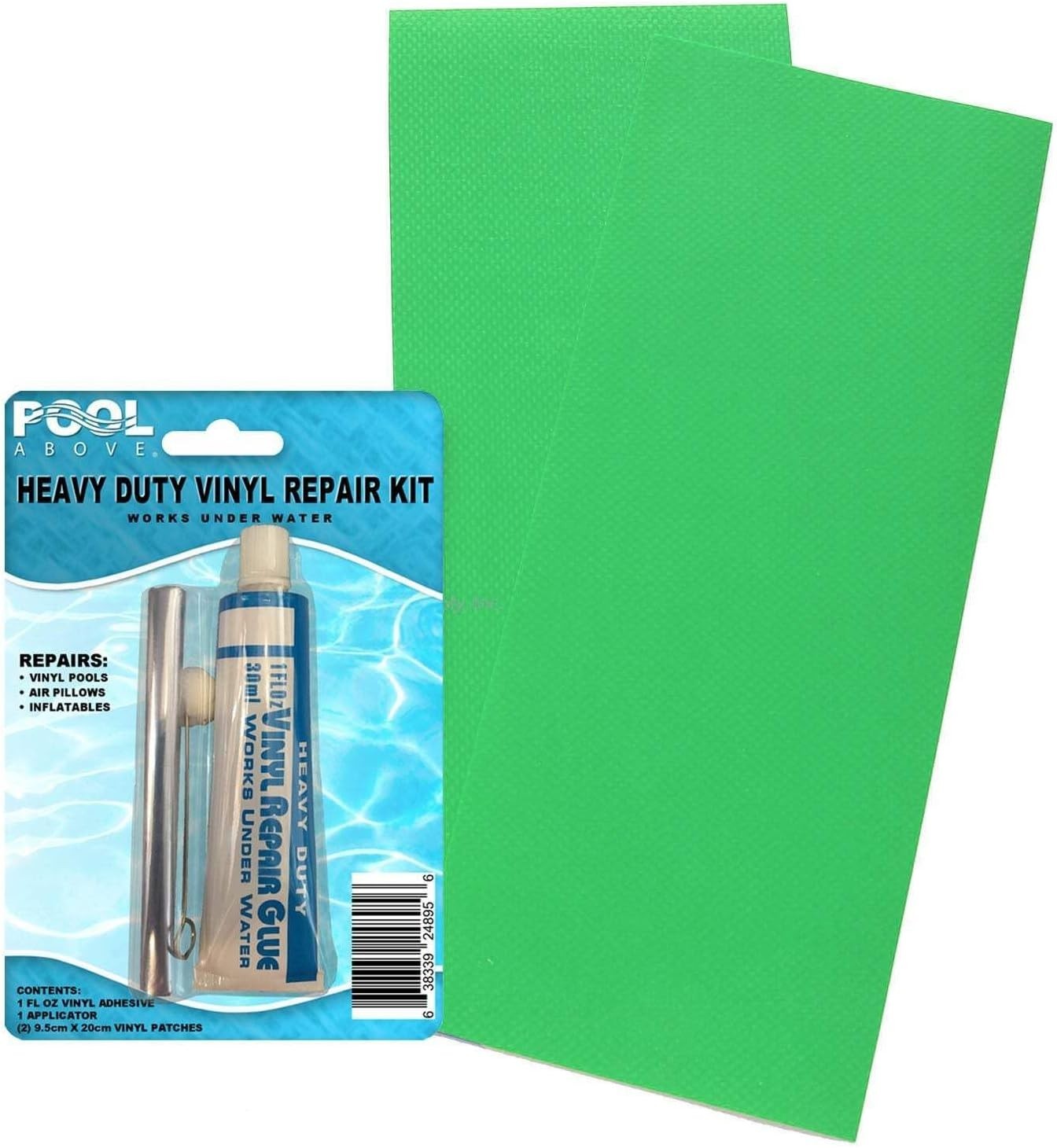 Inflatable Repair Patch Kit – 4″x10″ Heavy Duty Vinyl with Adhesive Applicator
