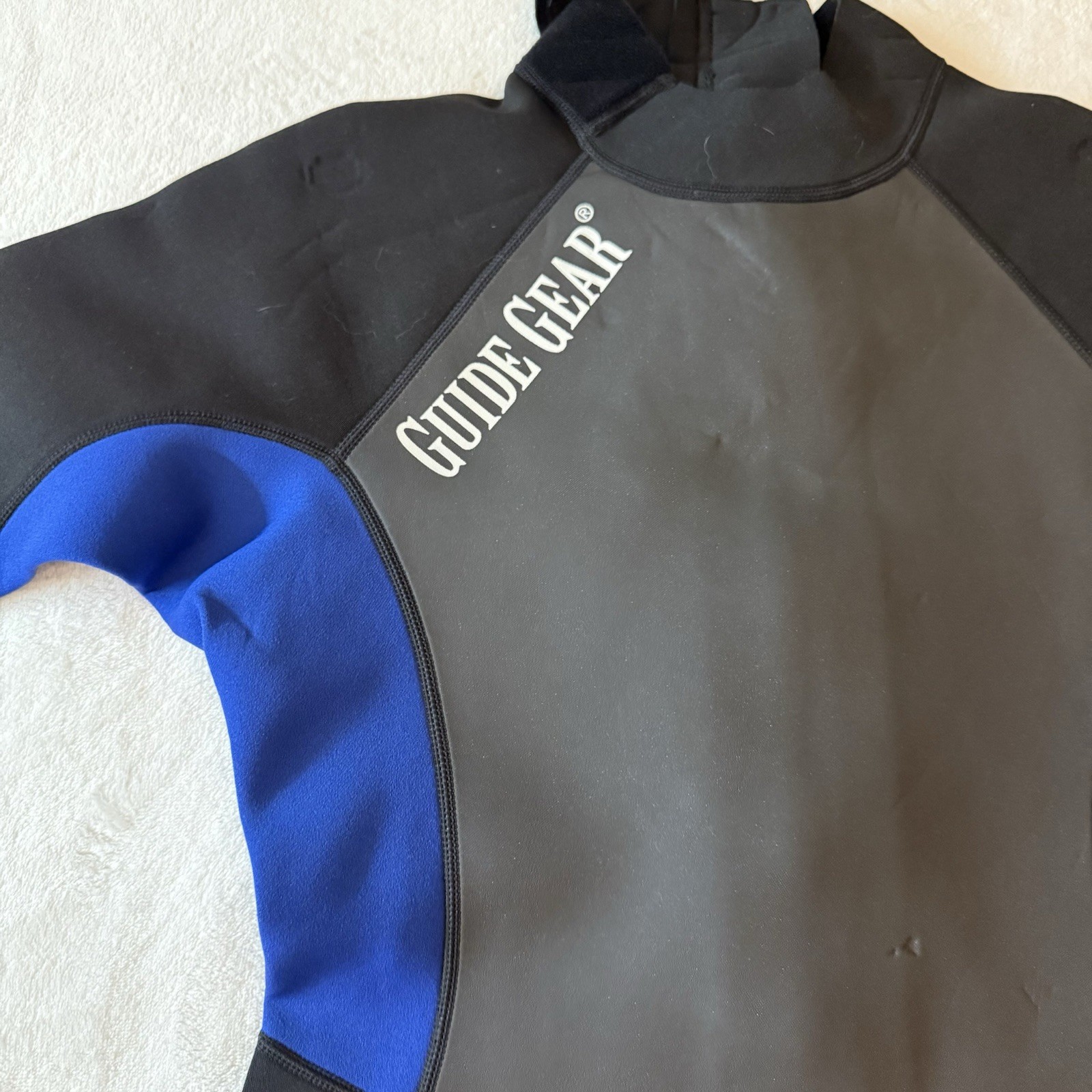 NWT Men’s Large Guide Gear Spring Wetsuit Black Blue Surfing Diving Bodyboarding