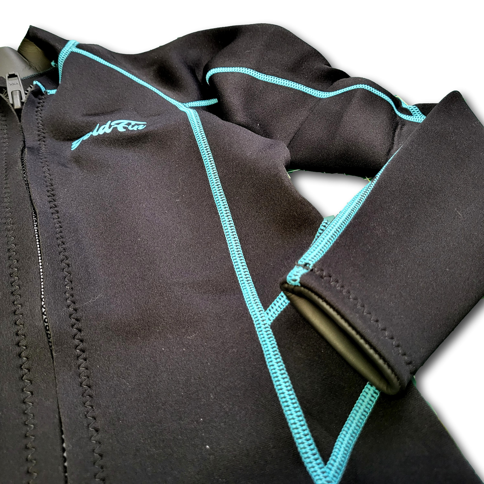 Women’s Wetsuit Top Jacket Long Sleeve Neoprene Wetsuits Black/BlueLline X-Small