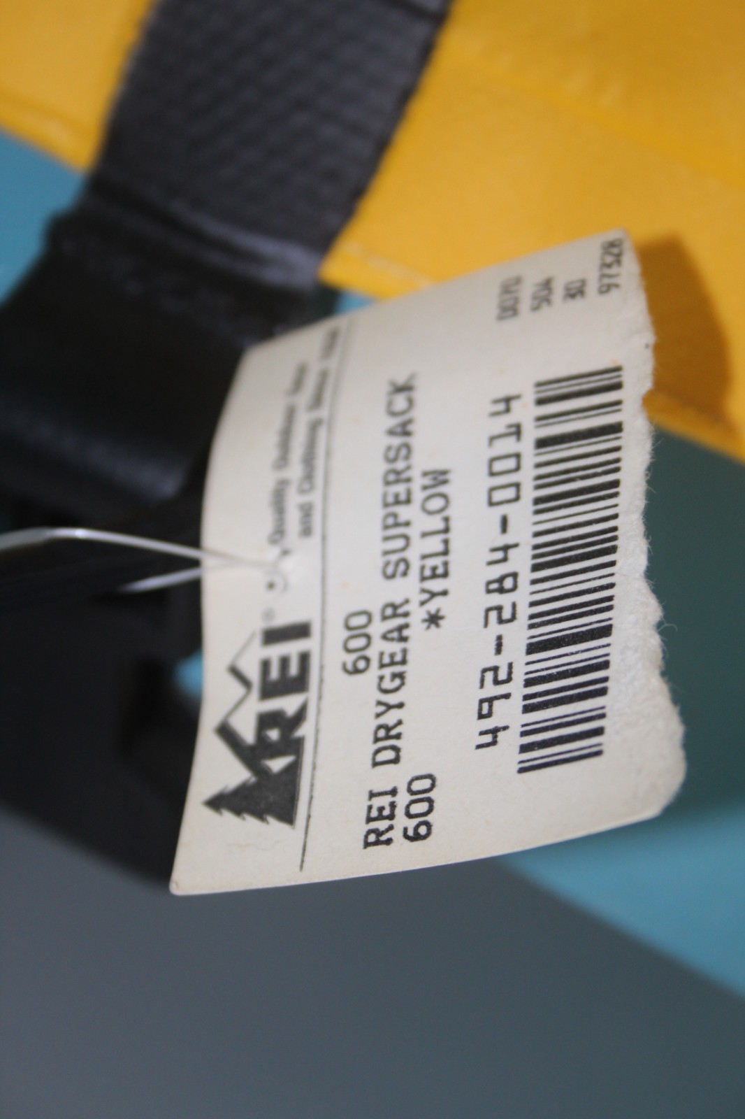 YELLOW REI SMALL DRY BAG SUPERSACK 600 CI = 10L NEW WITH TAGS