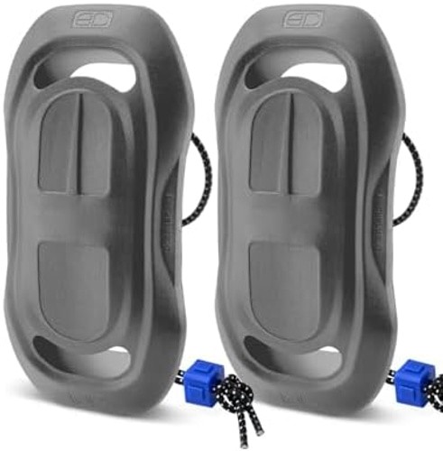 OCEANBROAD EVA Boat Fenders, 17″ x 8″ Boat Bumpers for Docking, with Quick-Lo…