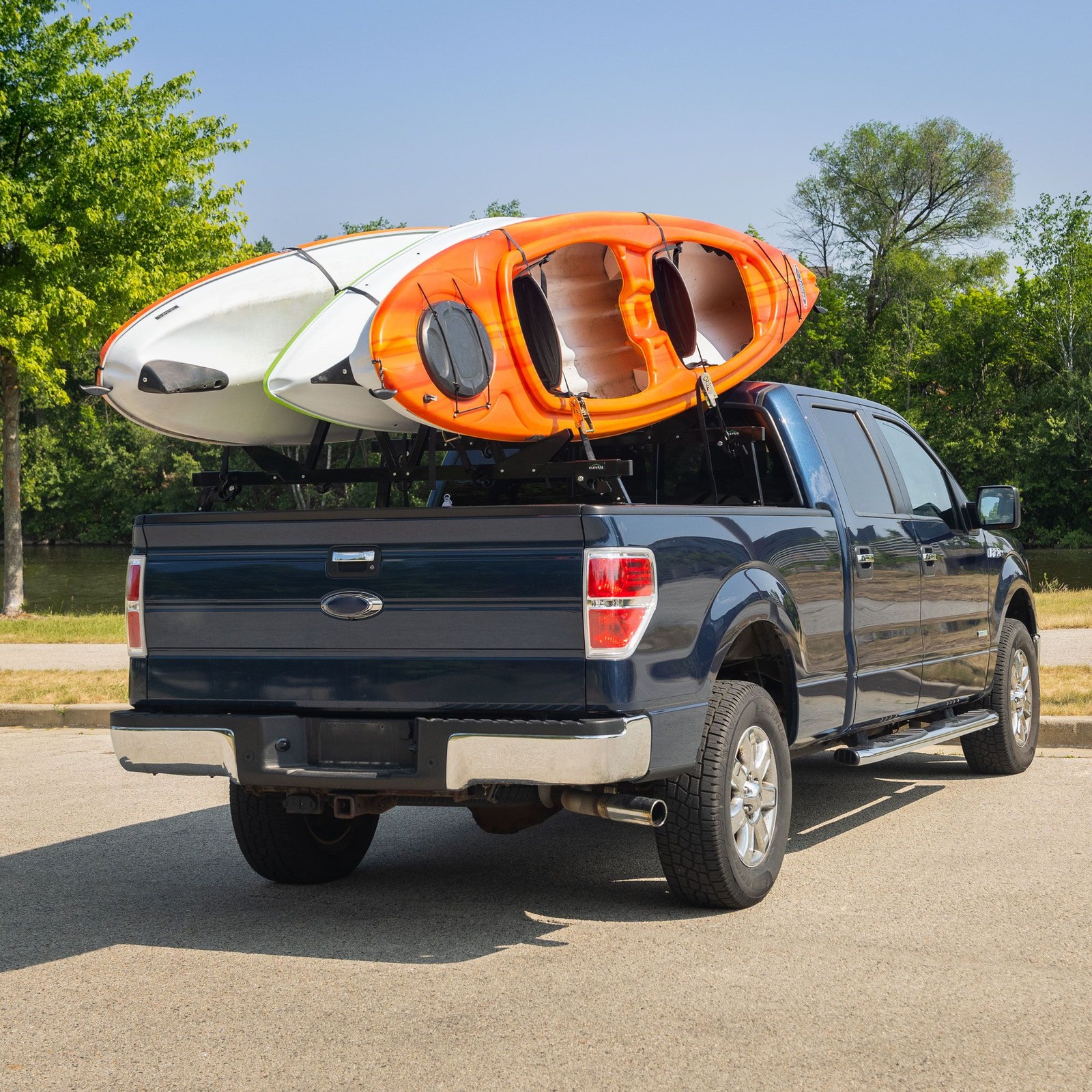 Elevate Outdoor Steel Truck Bed Kayak & SUP Rack