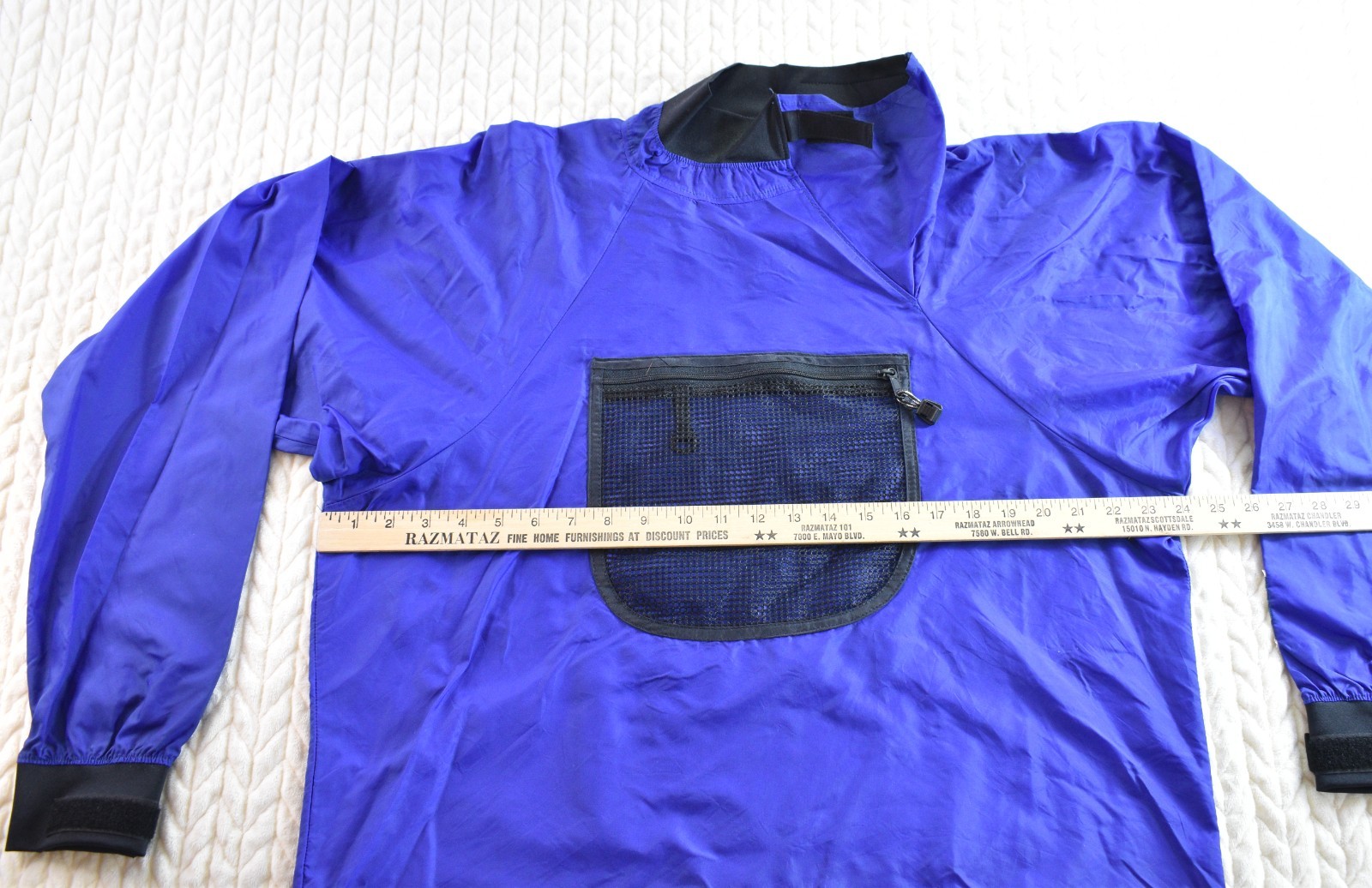 Kokatat Paddling Jacket Splash Top Dry Blue Kayak Canoe Pocket Pullover Women M