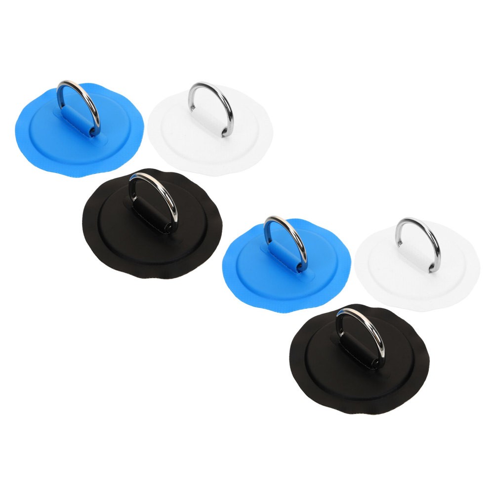 6 Pcs Surfboard Fixing Buckle Paddle Patch Inflatable Boat Rope Ring