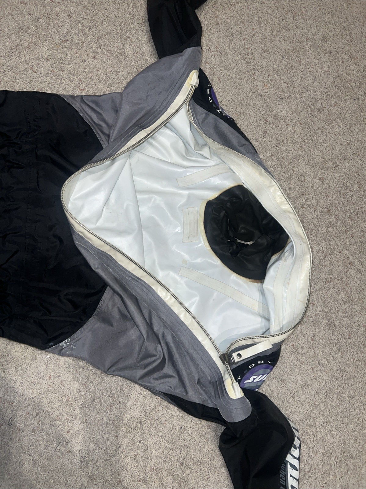 Slippery When Wet Subzero Drysuit Large Wetsuit NEEDS ALL RUBBER SEALS REPLACED