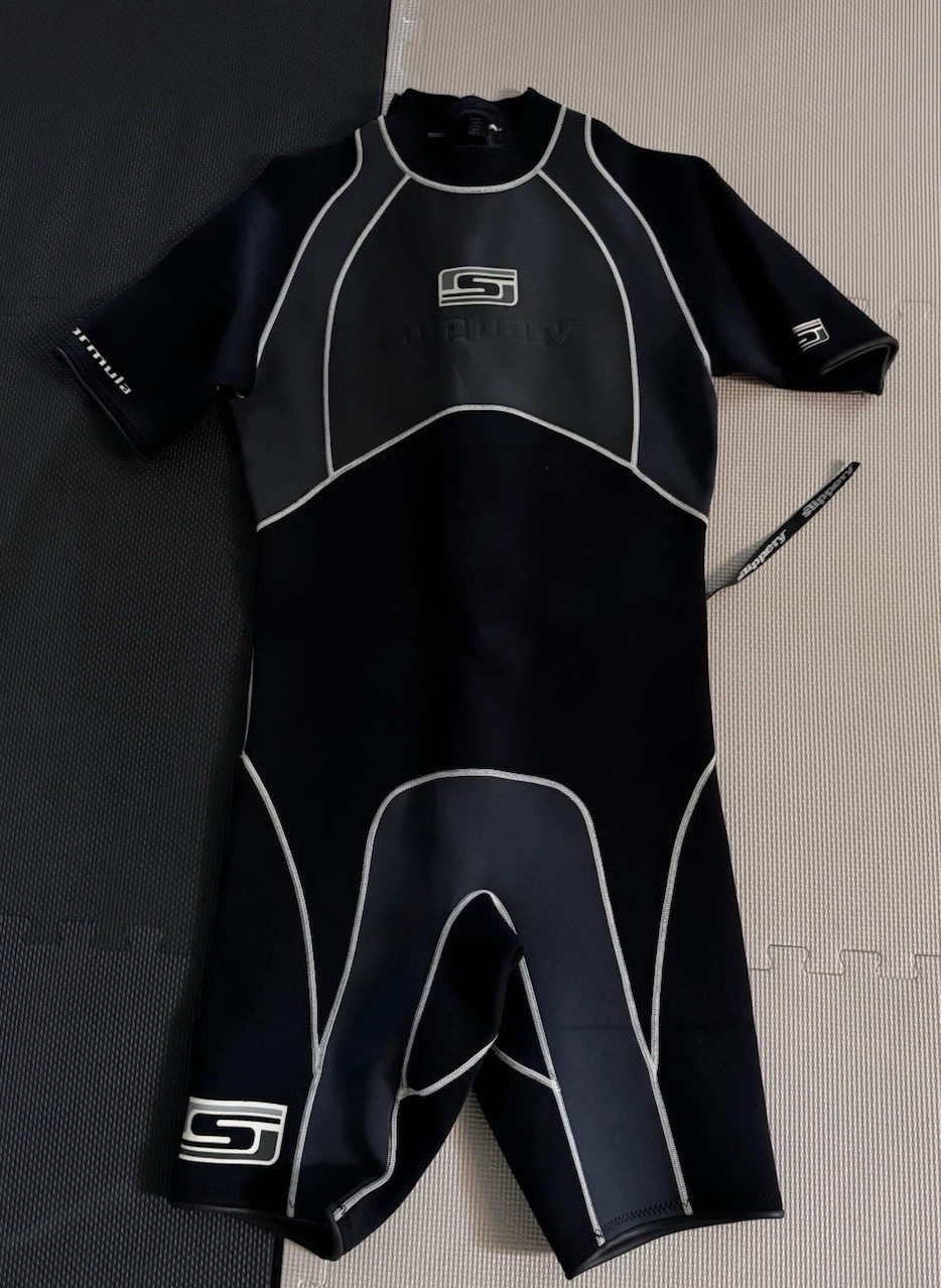 Slippery When Wet Black & Gray Trim X Large Reform Wetsuit