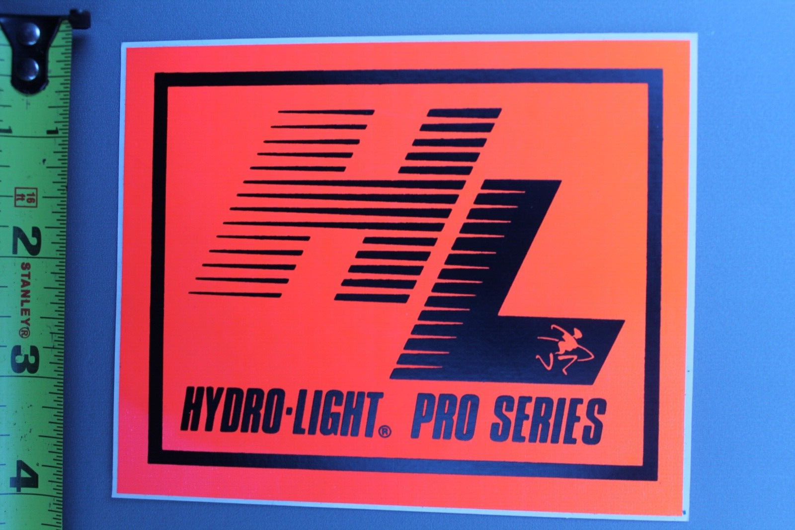 Hydro Light Pro Series Surfboards 80’s Neon Orange V56C Vintage Surfing STICKER