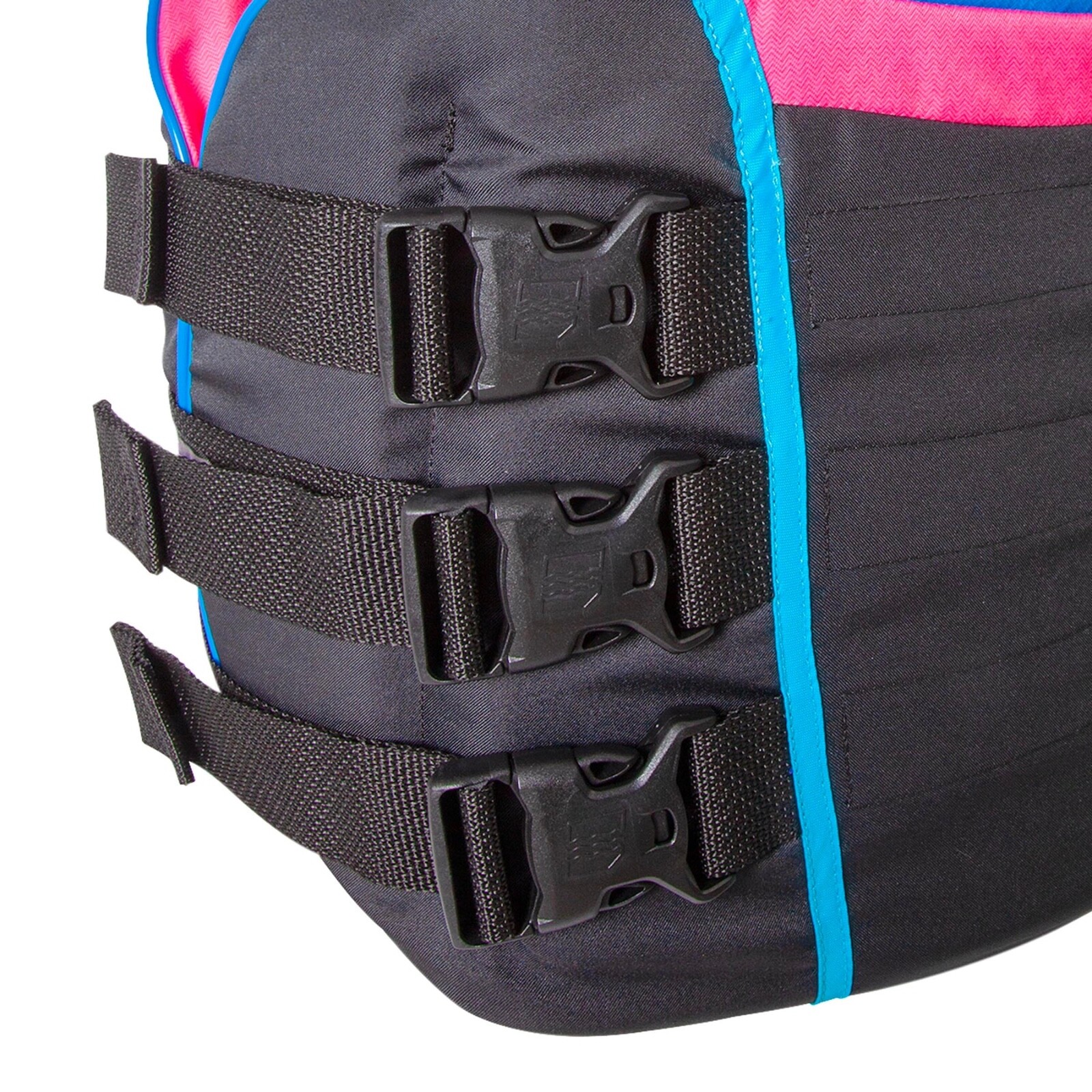 JETPILOT Vintage Nylon CGA 3-Buckle PFD Vest Side Entry PWC Blue Black JP23212