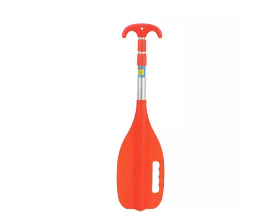 Orange Telescoping Boat Paddle 72 in Aluminum Adjustable Emergency Kayak Oar
