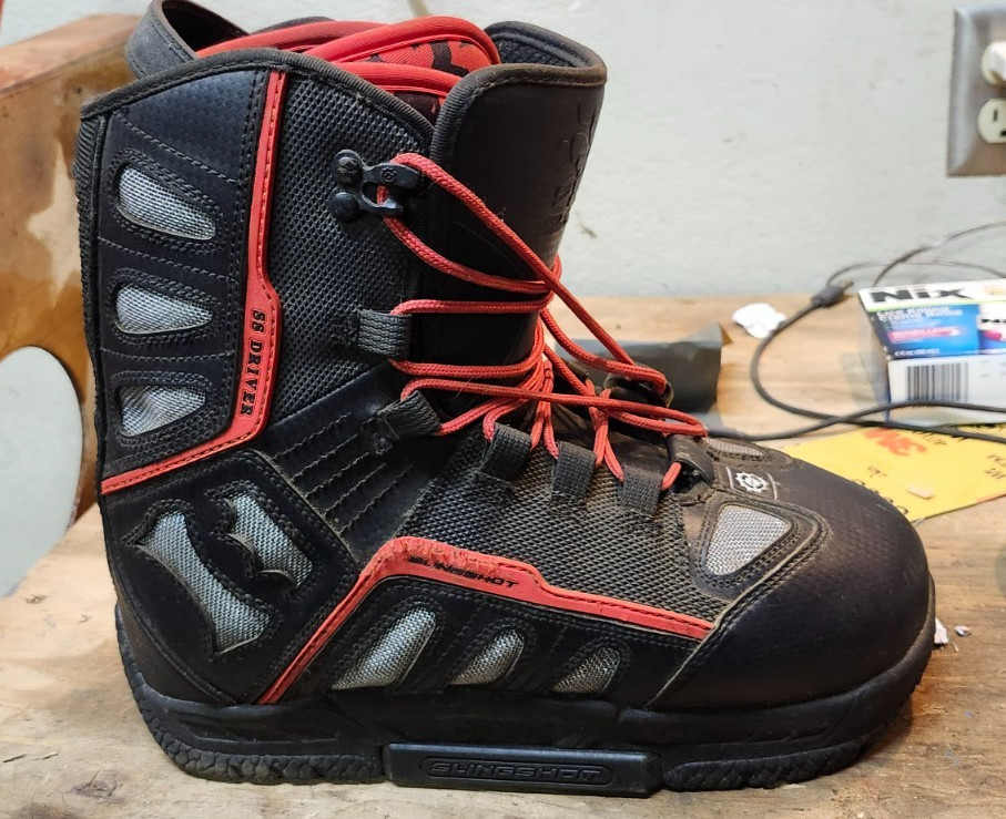 Wakeboard Boots w/Driver, Bindings, & Moldable Liners for a perfect fit!