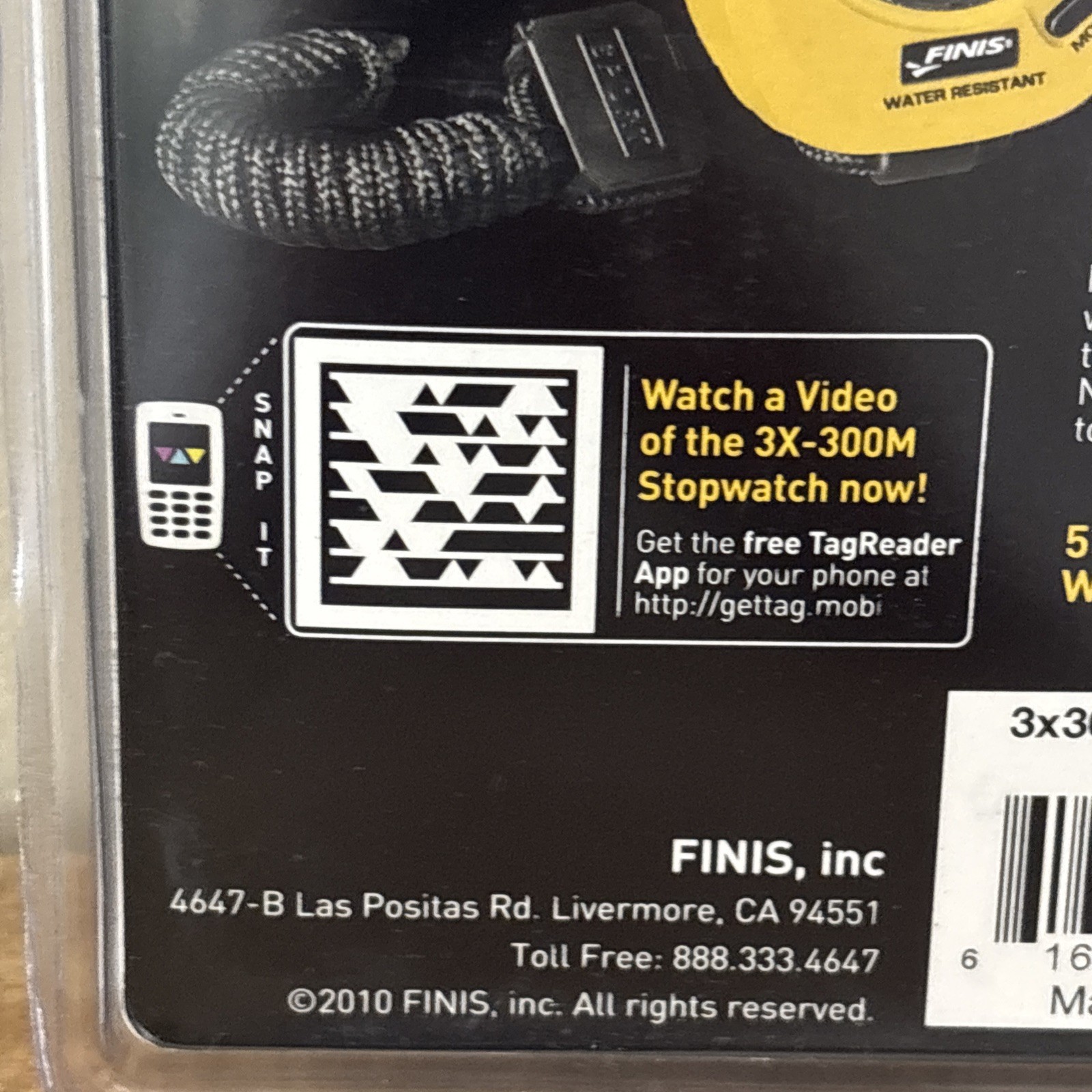 FINIS 3 x 300 Memory Stopwatch Timer Swimming Running Water Resistant NEW