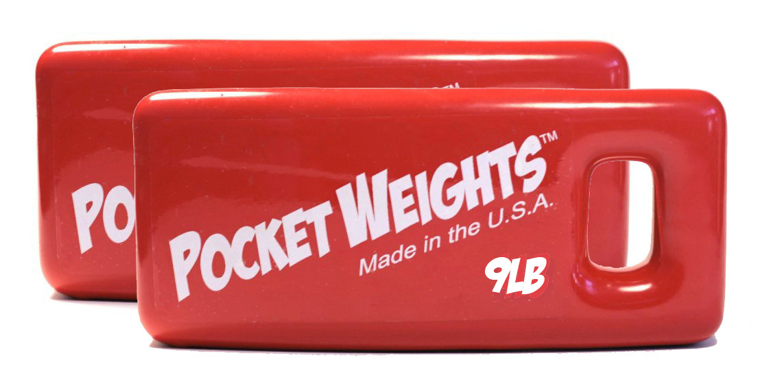 Pocket Weights Scuba Weights 18lb (2x9lb). Free USPS Priority Shipping.