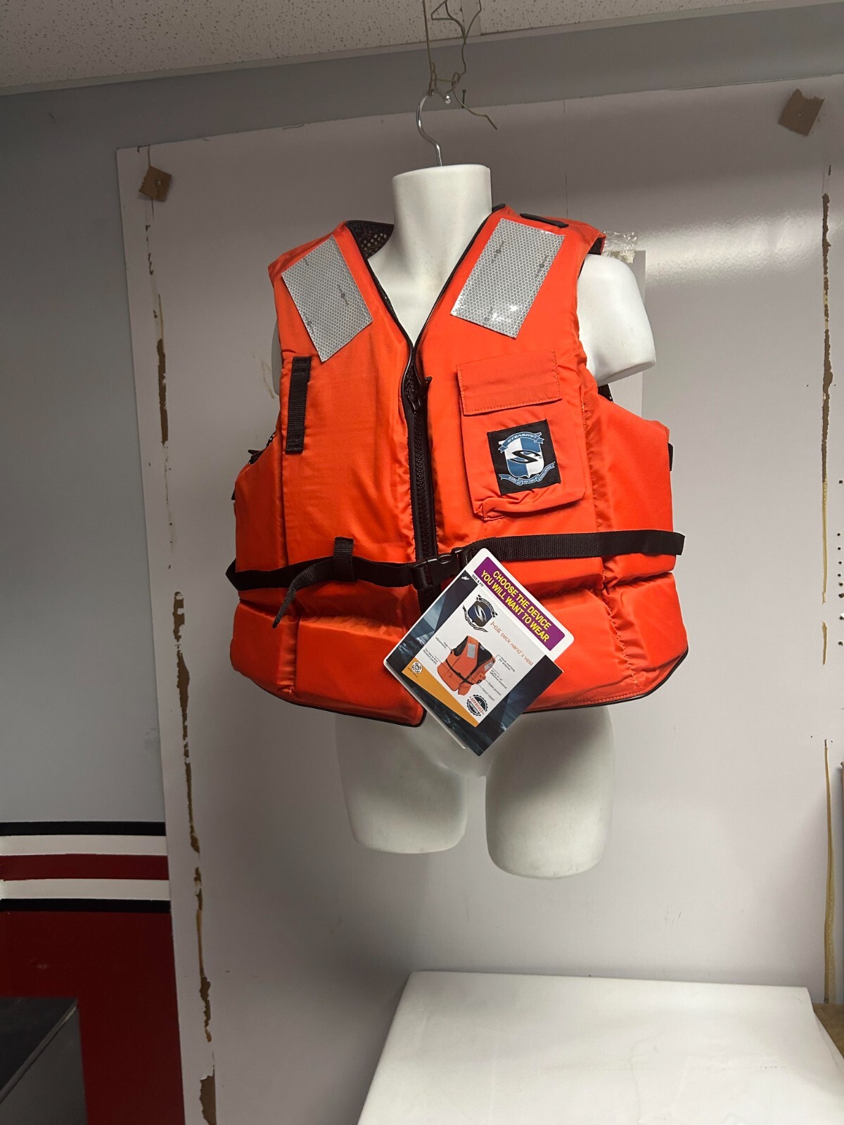 Stearns i416 Deck Hand II Vest TYPE III Model# i416ORG-07-000F ADULT 3XL RED New