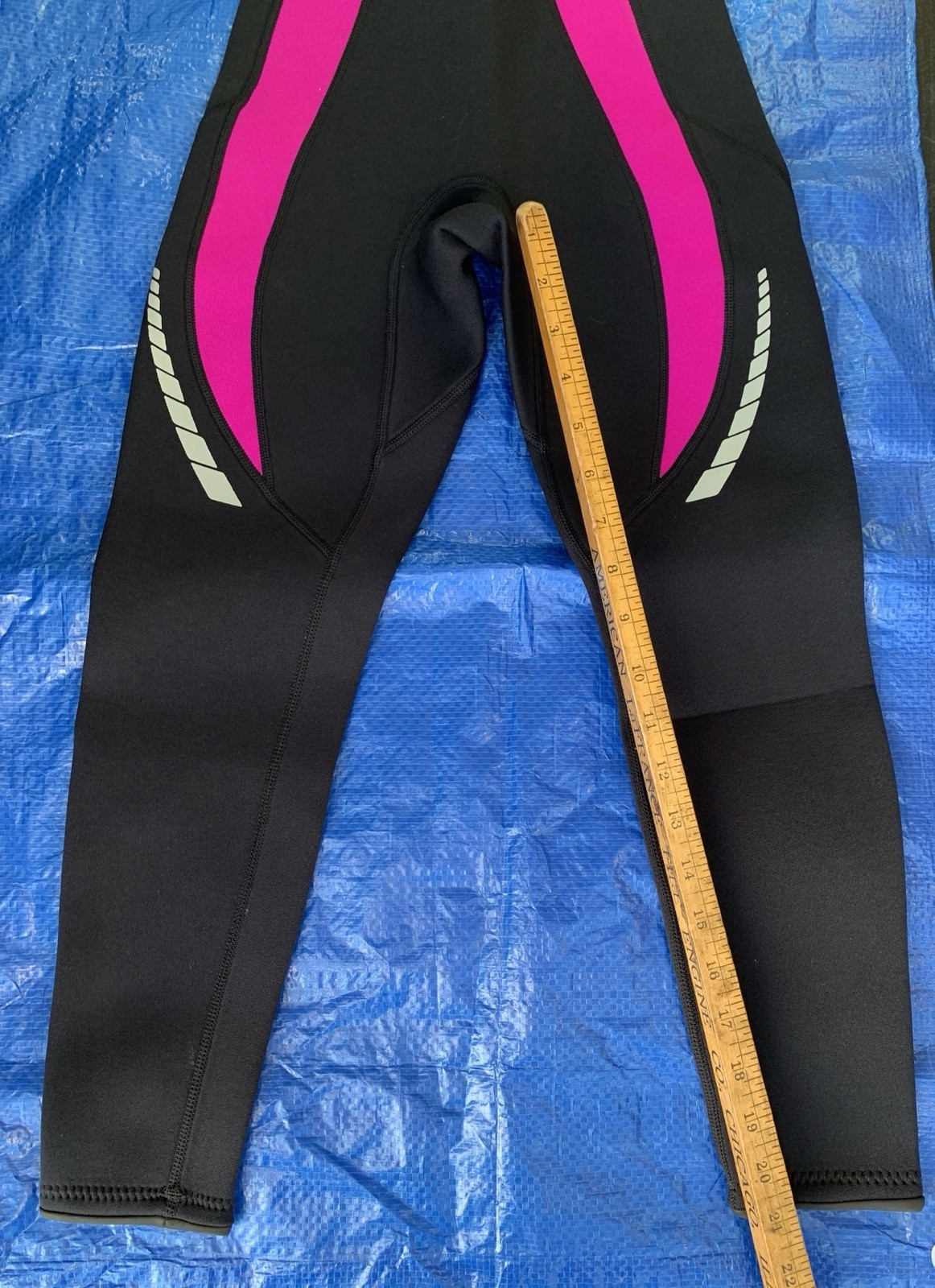 Dive and Sail Wet Suit Pants Size women X-Small Neoprene Black w/pink New No Tag