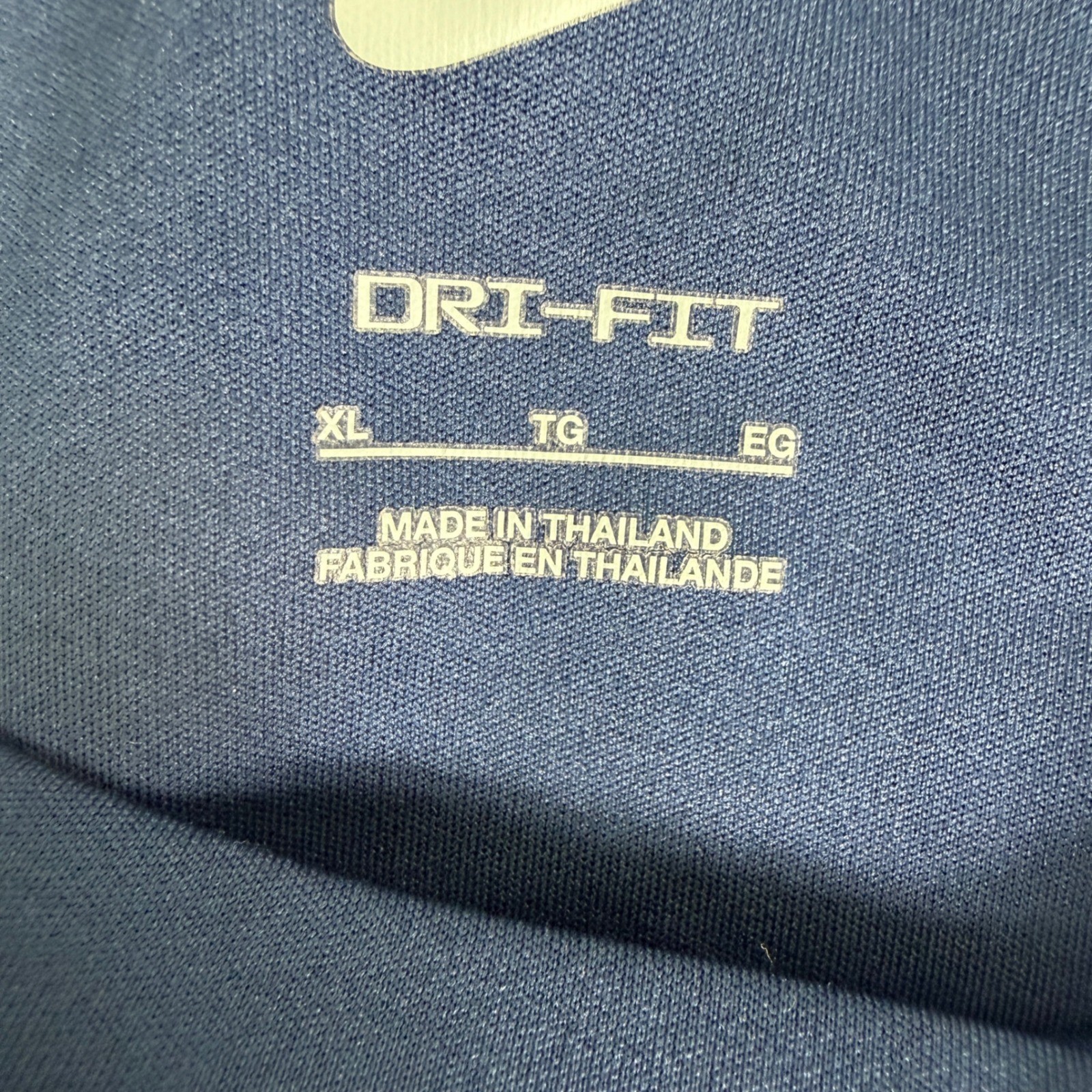 Nike Swim Mens Dri-FIT UPF 40+ Long Sleeve Rash Guard Navy Blue XL NESSA587