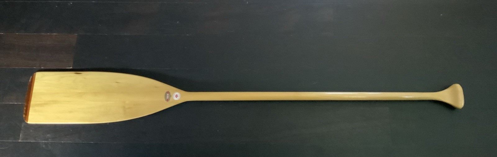 Vintage Old Town Wooden Canoe Paddle 57” Made In Canada Original Stickers