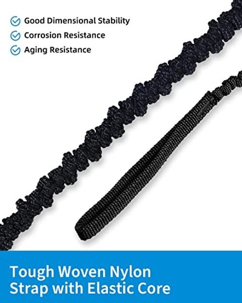 Kayak Paddle Leash Accessories for Kayaking Fishing Paddle 4-7ft (1 pcs) Black