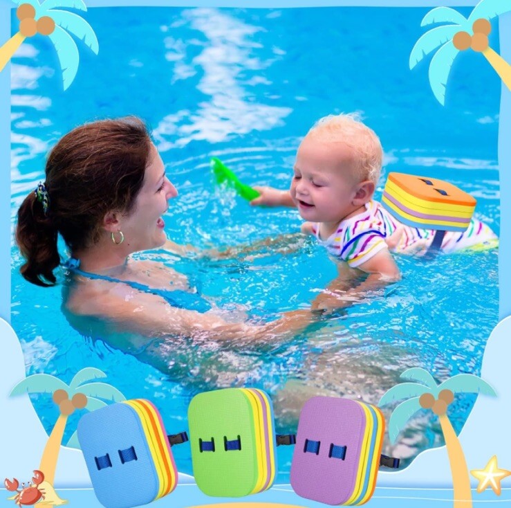 EVA Back Float Swimming Aid Training Float Split Safe Training Aid NIB