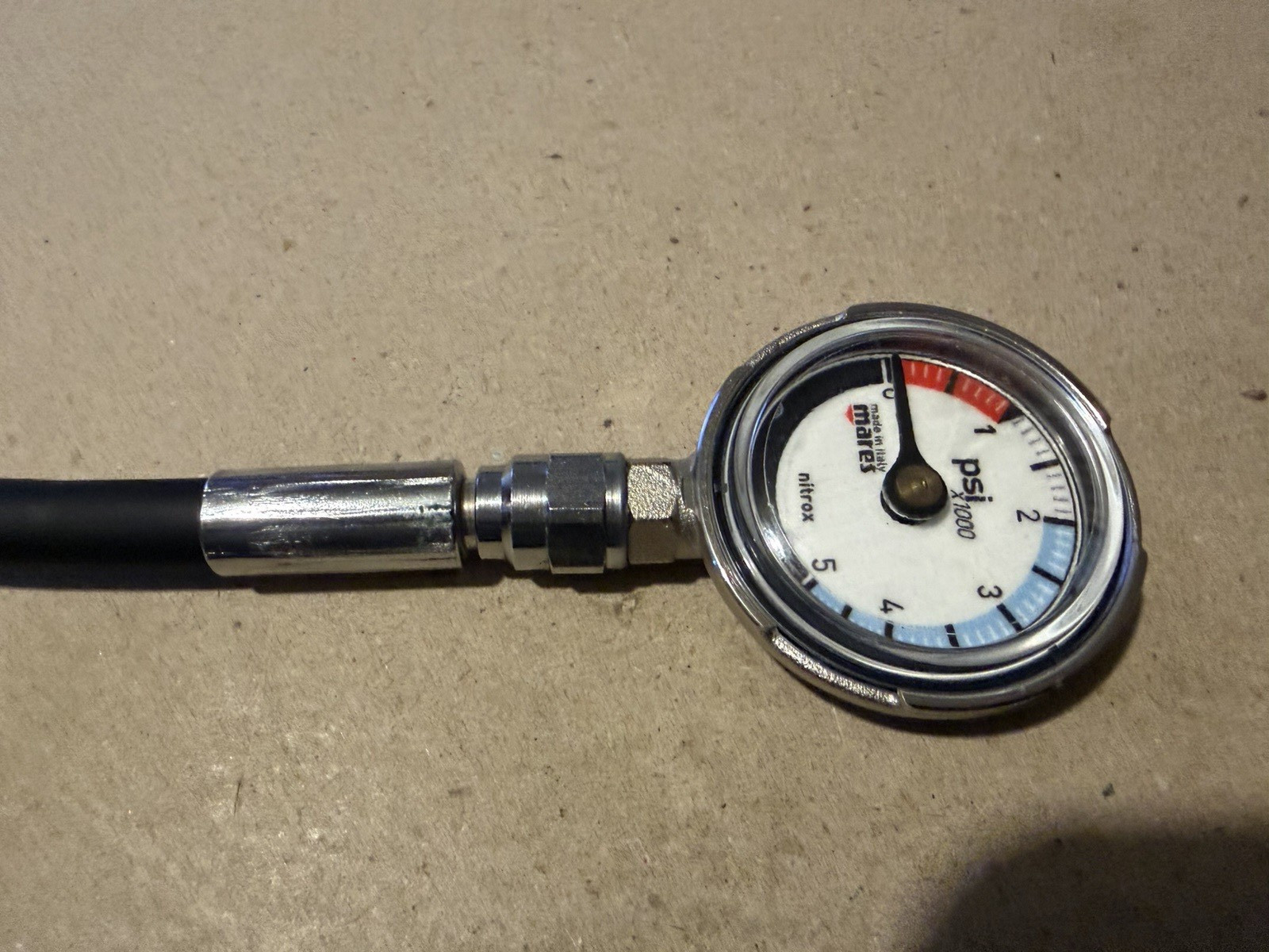 Mares Two Gauge Console Imperial Depth Pressure Scuba Diving Dive SPG (PSI/FEET)