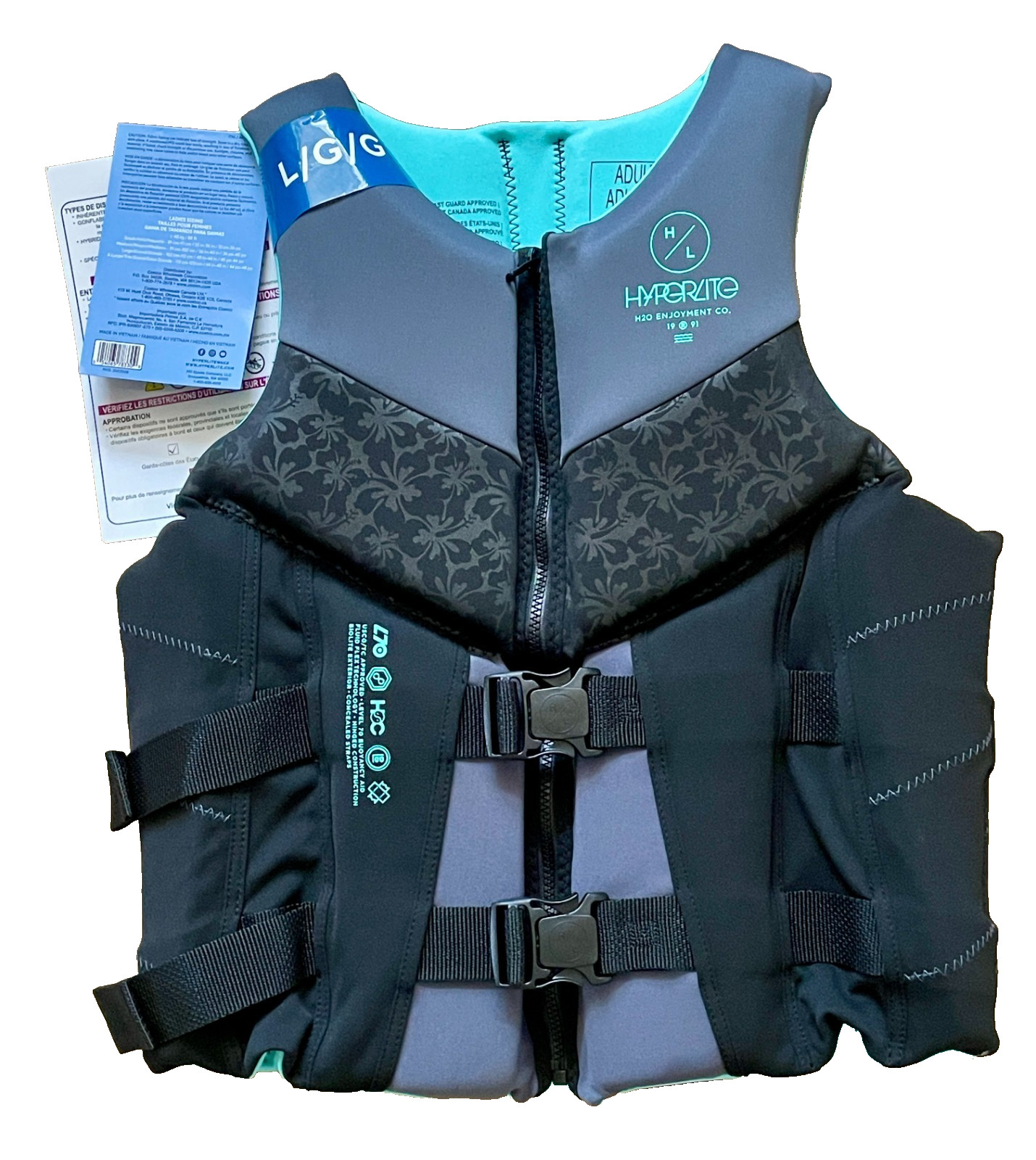 Hyperlite Women’s Life Vest – US Coast Guard Approved – size S, M, L brand NEW