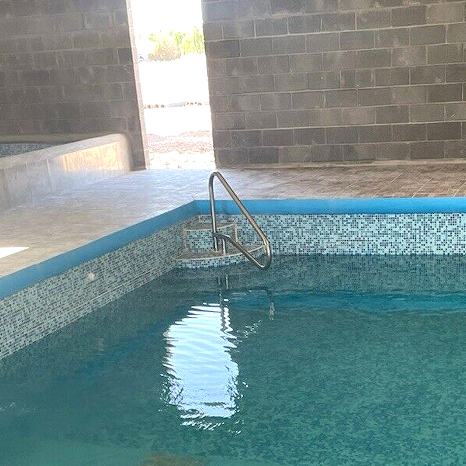 Pair(2PC) Swimming Pool Hand Rail Ladder Handrail Stair Rail 304 Stainless Steel
