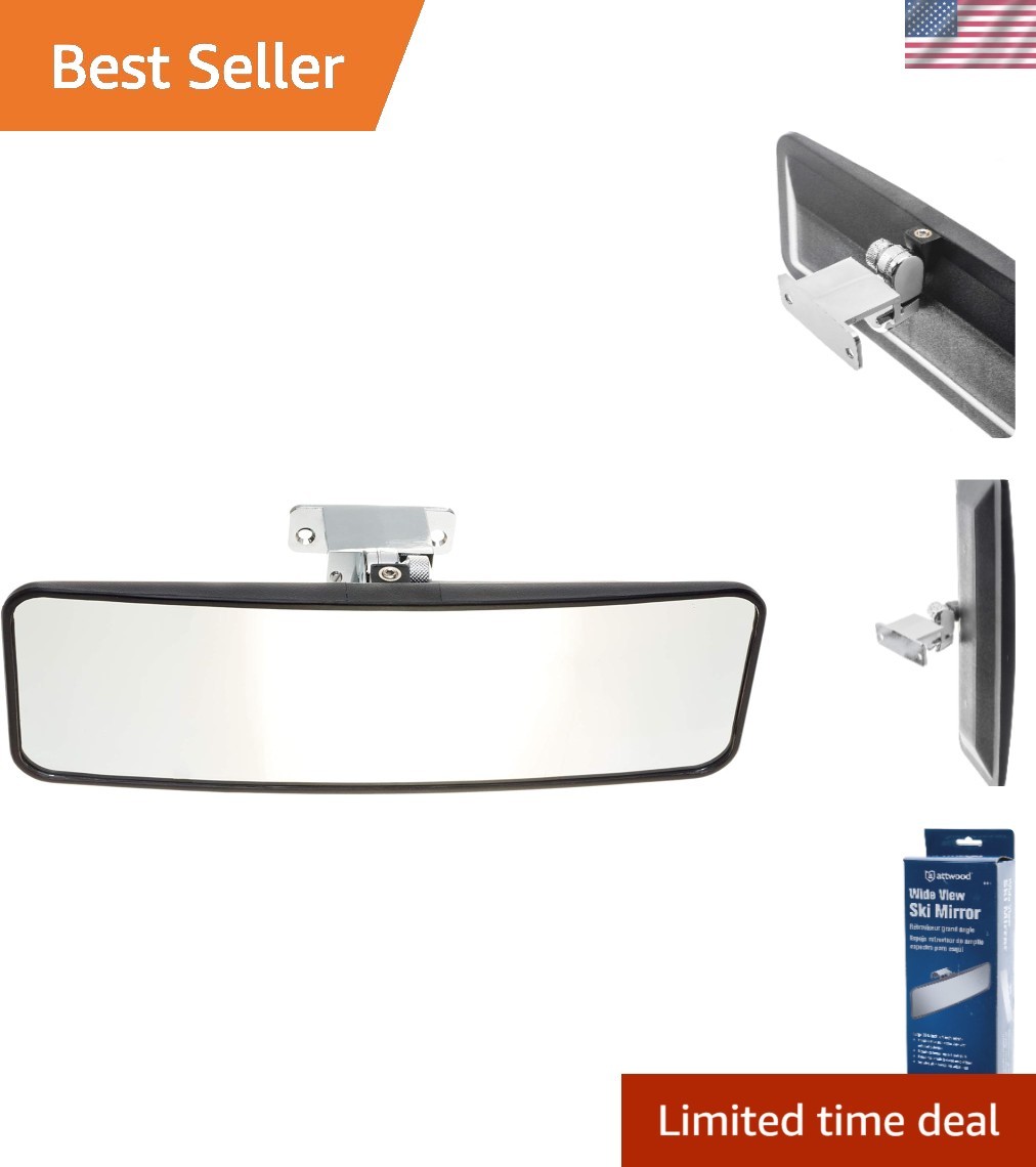 13065-4 Adjustable Wide-View Water Ski Rear View Boat Mirror