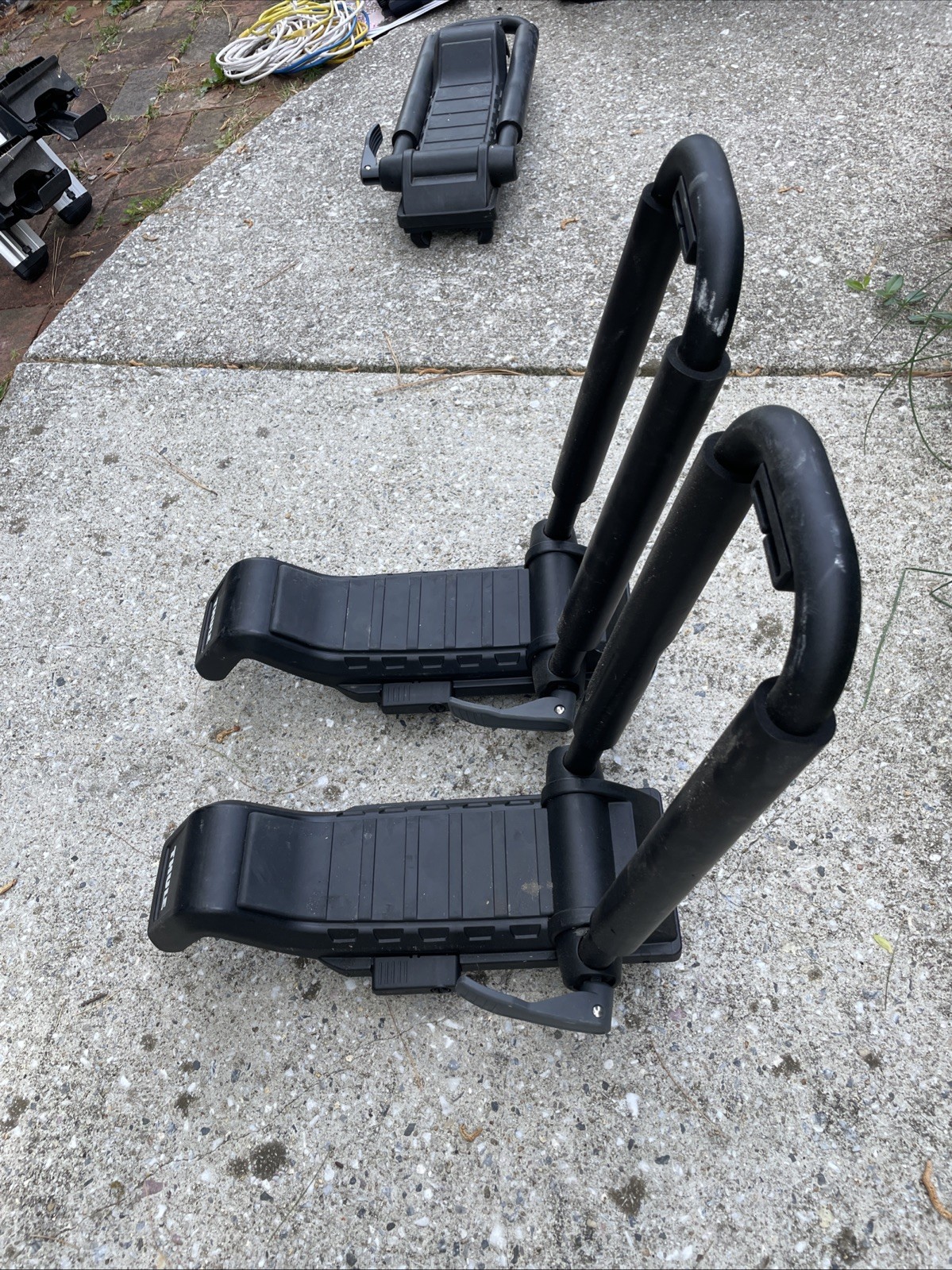 1 Pair – Thule 848 Hull-A-Port XT Kayak Carrier Roof Rack Black (Clamp Style)