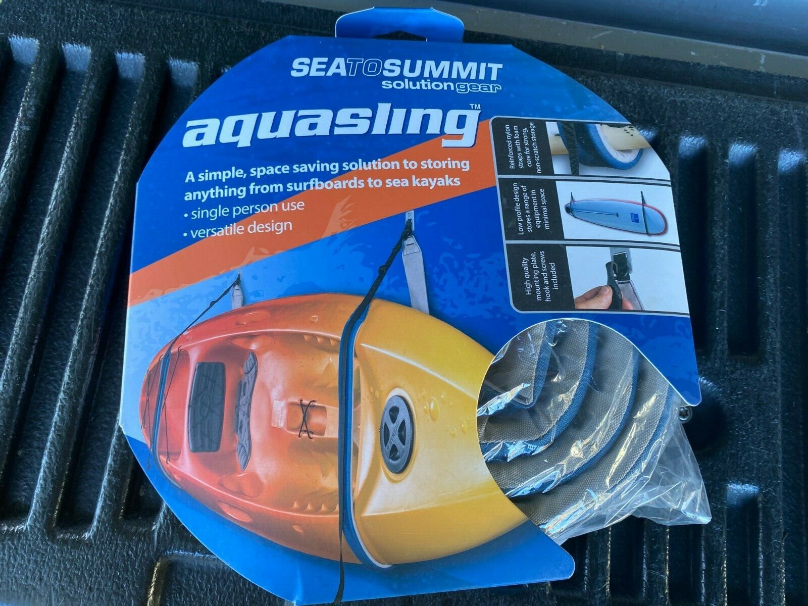 Aquasling by AquaRack – SINGLE STRAP ONLY Adjustable Wall Mount Kayak Storage