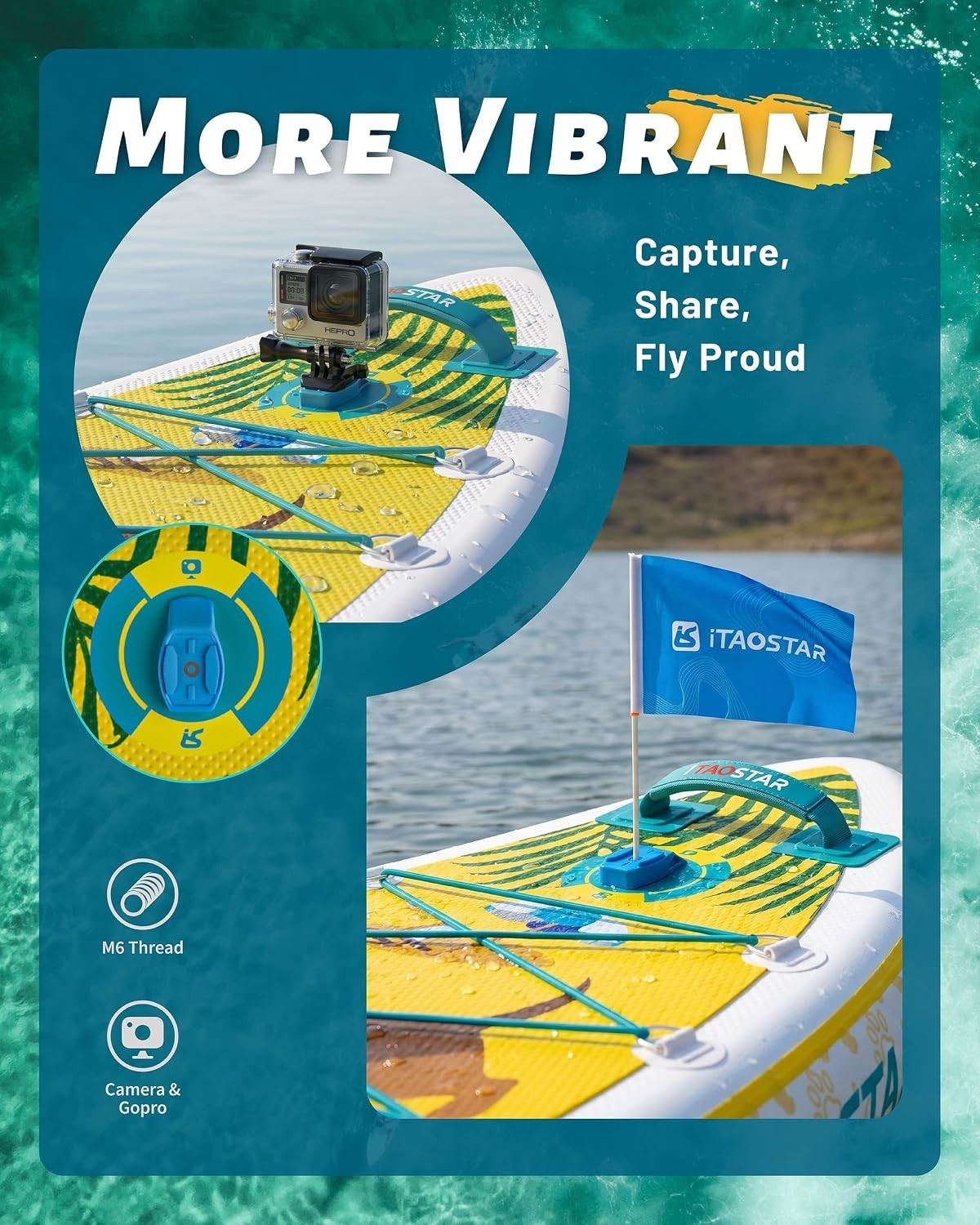 Pets 8’×29″ / 11’×35″ / 11’6″×34″/11’×34″ Inflatable Paddle Board, One-Stop Prem