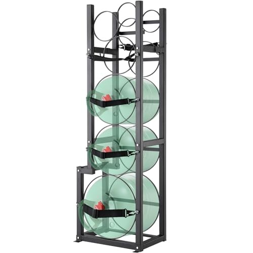 Refrigerant Tank Rack – 1 x 50lb, 2 x 30lb & 3 Small 12.99″ x 15.55″ x 49.76″
