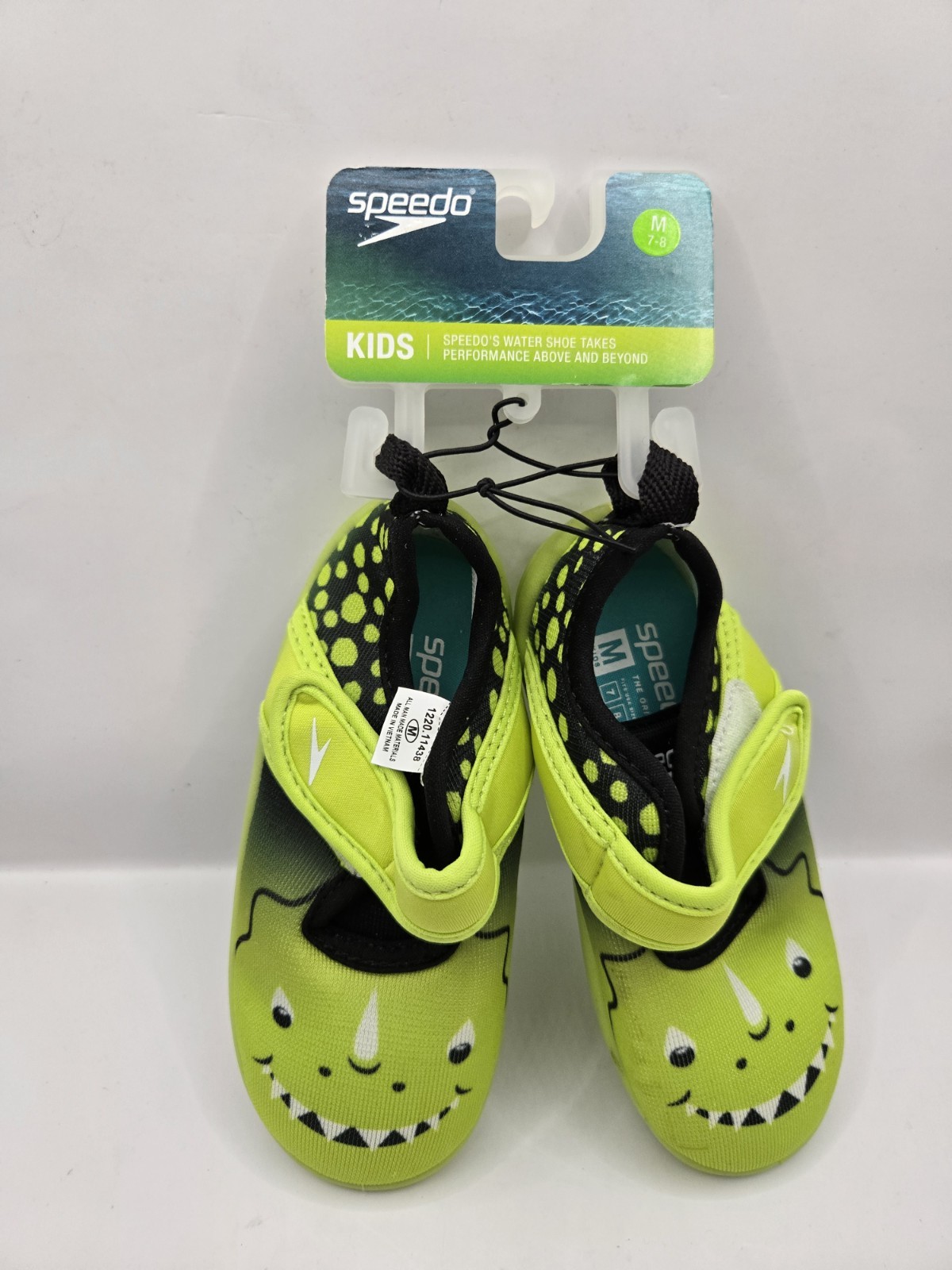 Speedo Toddler Shore Explorer Water Shoes -Green Dino, Size M 7-8