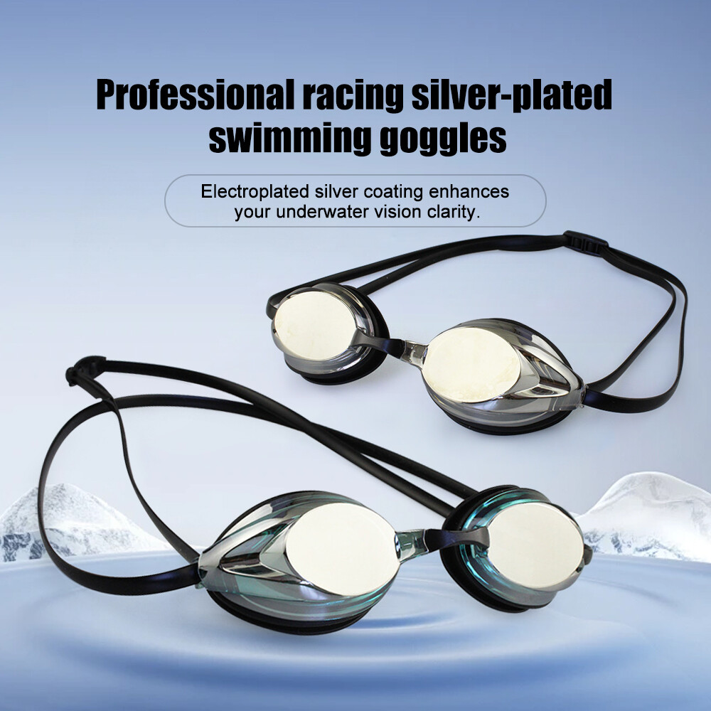 Professional Swimming Goggles Adult Anti-Fog UV Waterproof Silicone Seal