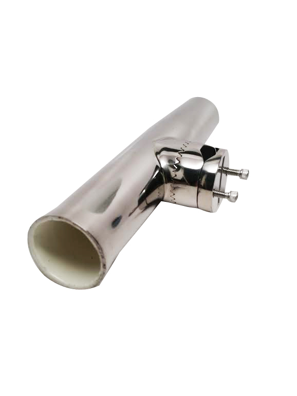 Pactrade Marine Stainless Steel 304 Tournament Style Clamp On Fishing Rod Holder
