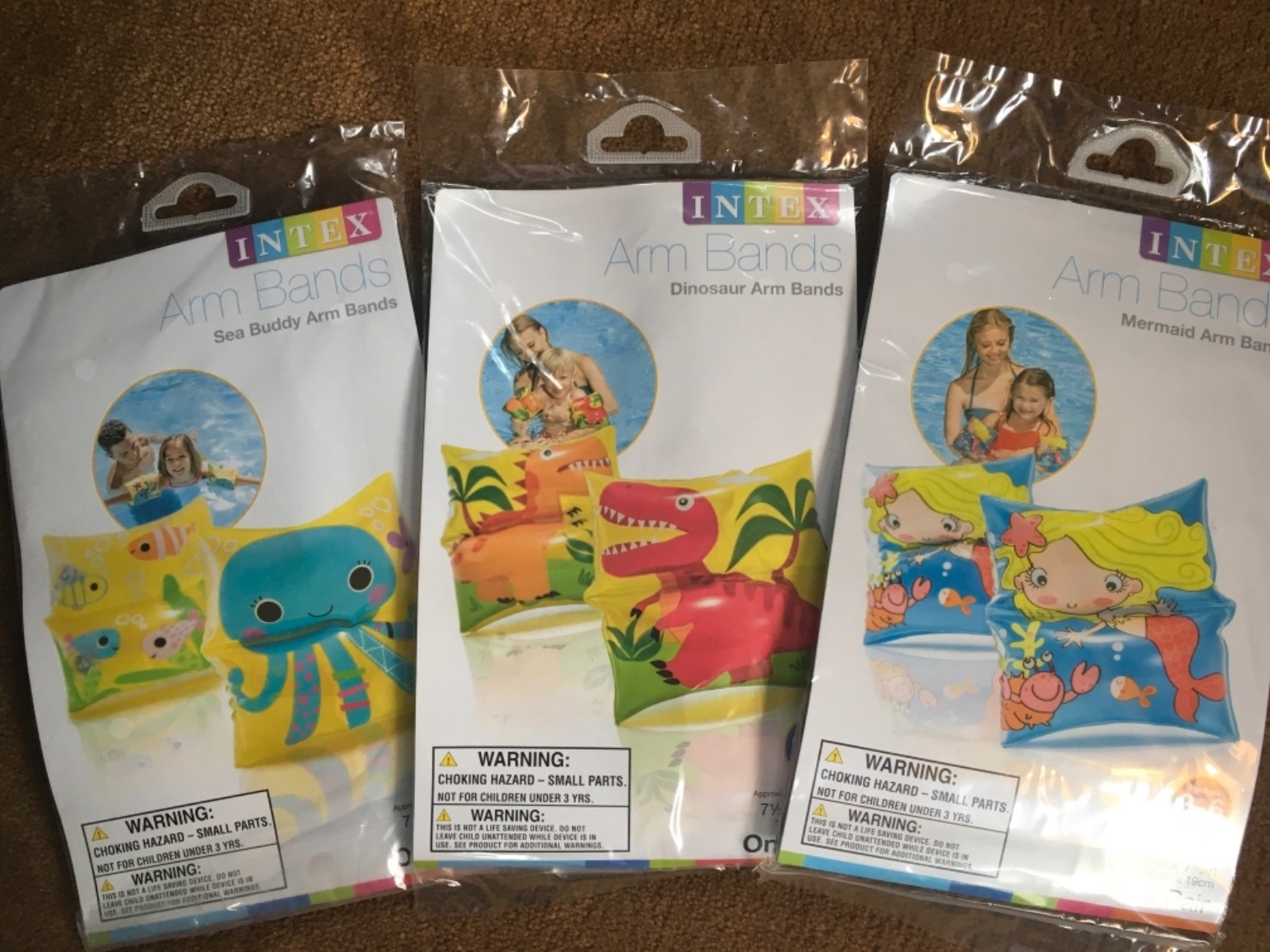 Inflatable Arm Bands Floaties Kids Swimming Pool Safety Trainers Same Day Ship