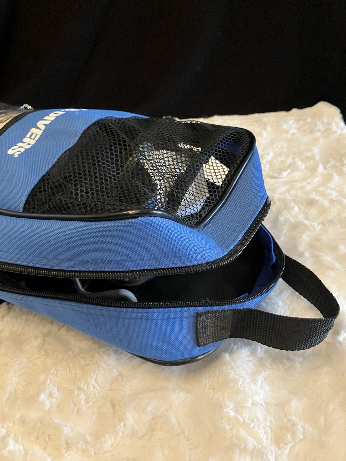 U.S. Divers ProFlex FX Snorkeling Fins Size S/M Small Medium Blue Gray with Bag