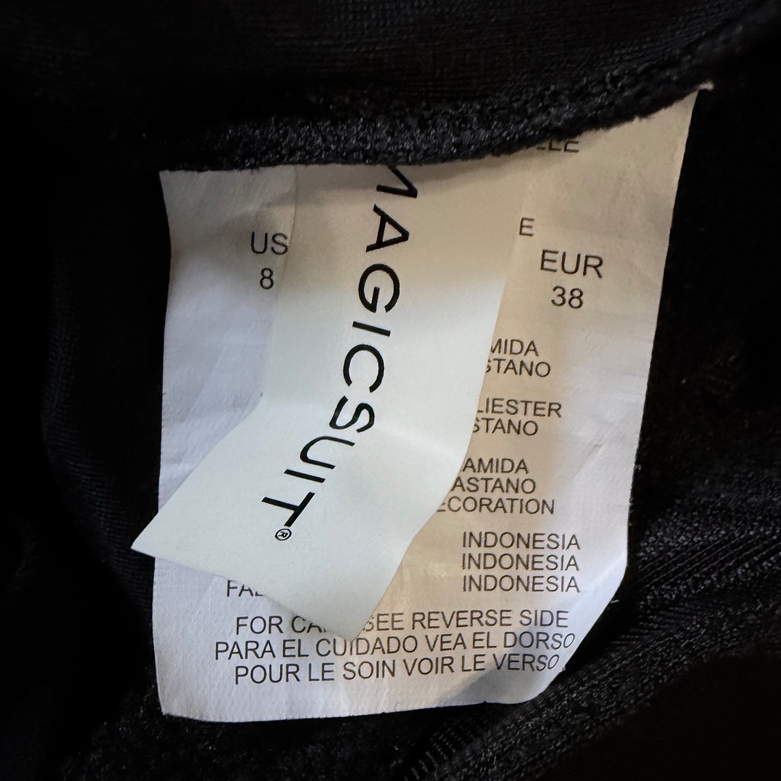MagicSuit Womens Size 8 Black Star Studded Gabby Racerback 1 Piece Swimsuit NWT