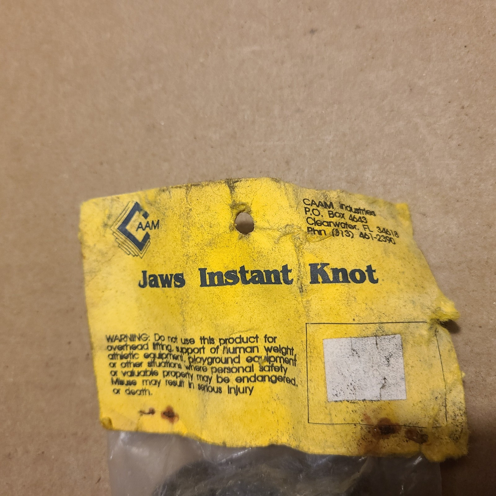 Vintage CAAM “Jaws Instant Knot” Marine Rope Clamp Tool, Made in USA